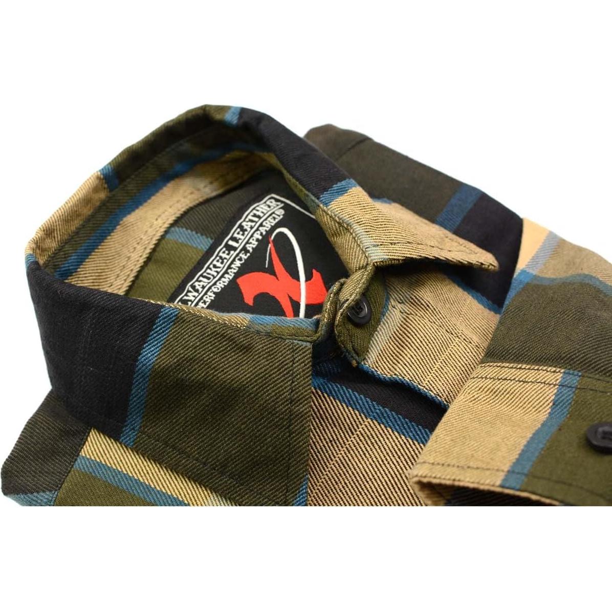 Camisa de Franela a Cuadros Hombre Milwaukee 100% Algodón