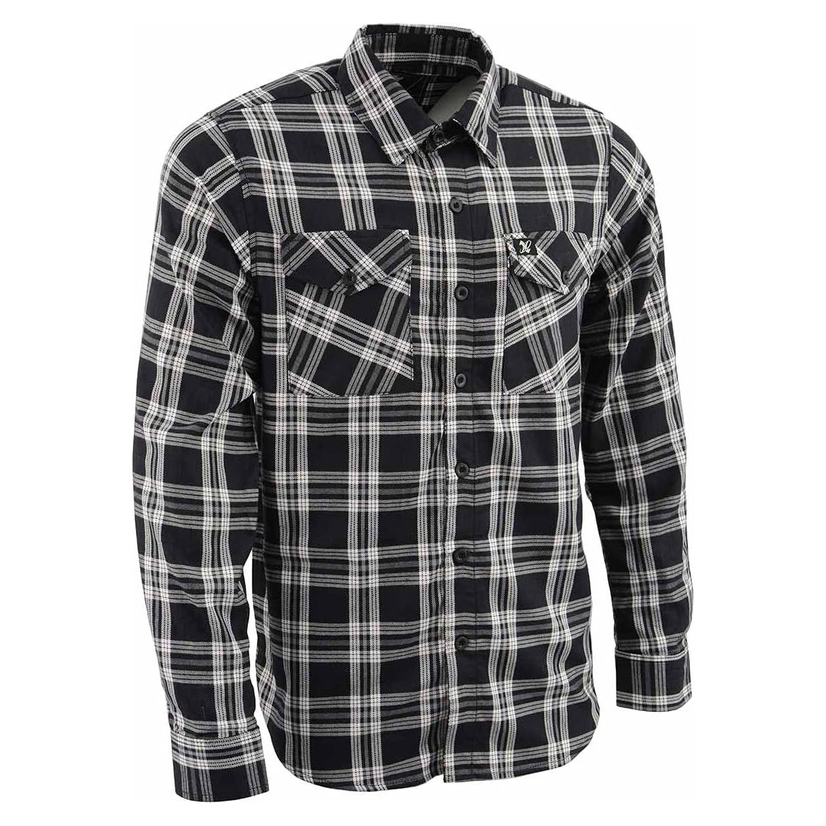 Camisa de Franela a Cuadros Milwaukee Leather 100% Algodón