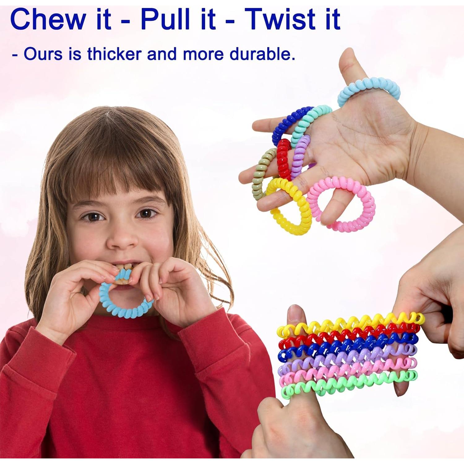 Pulseras Masticables Sensoriales Olugu - Paquete de 8 Unidades