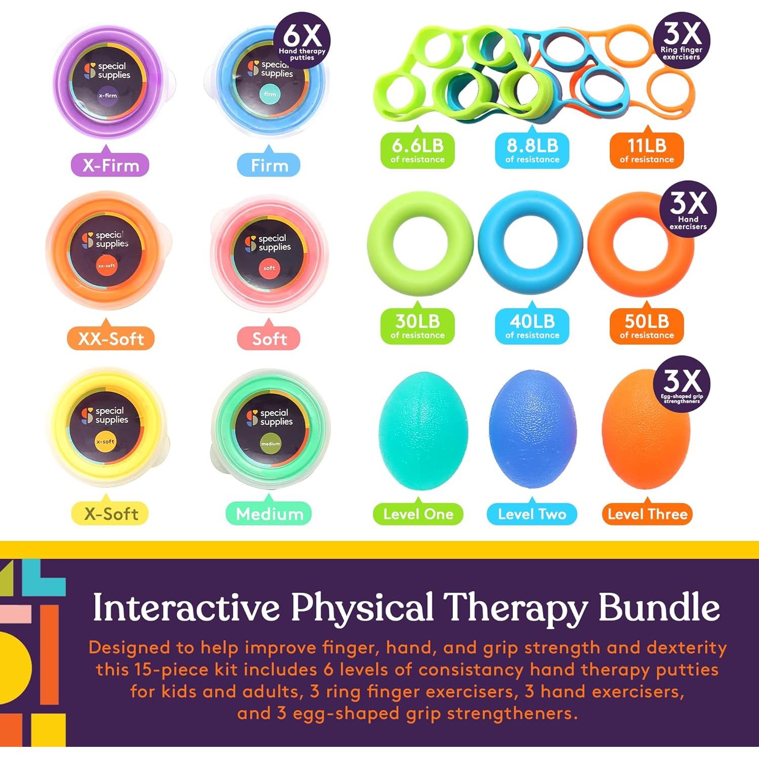 Kit Terapéutico de Putty Suministros Especiales - 6 Piezas