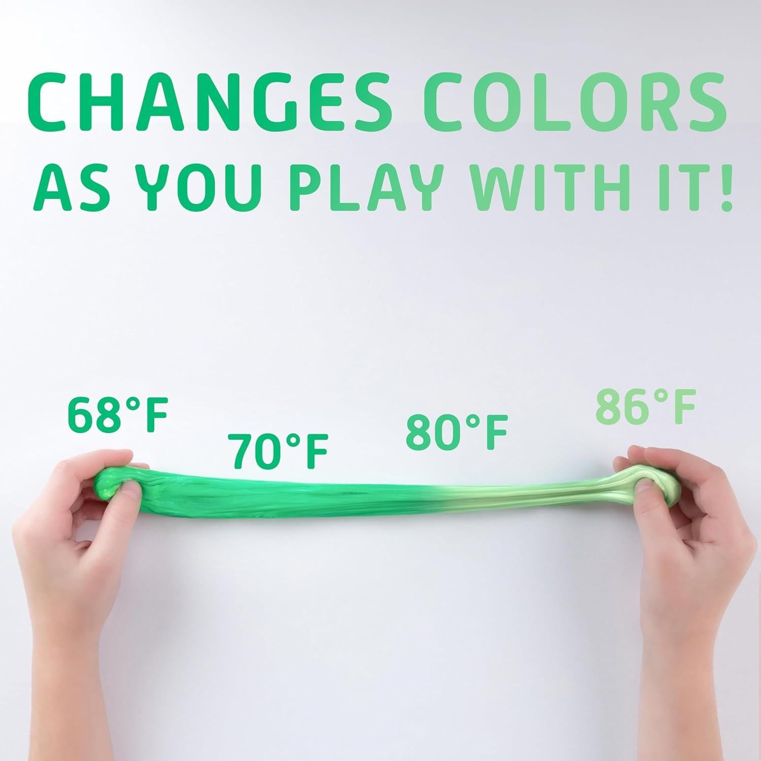 Set de Masilla Antiestrés Goody Putty 6 Latas Cambiante Color