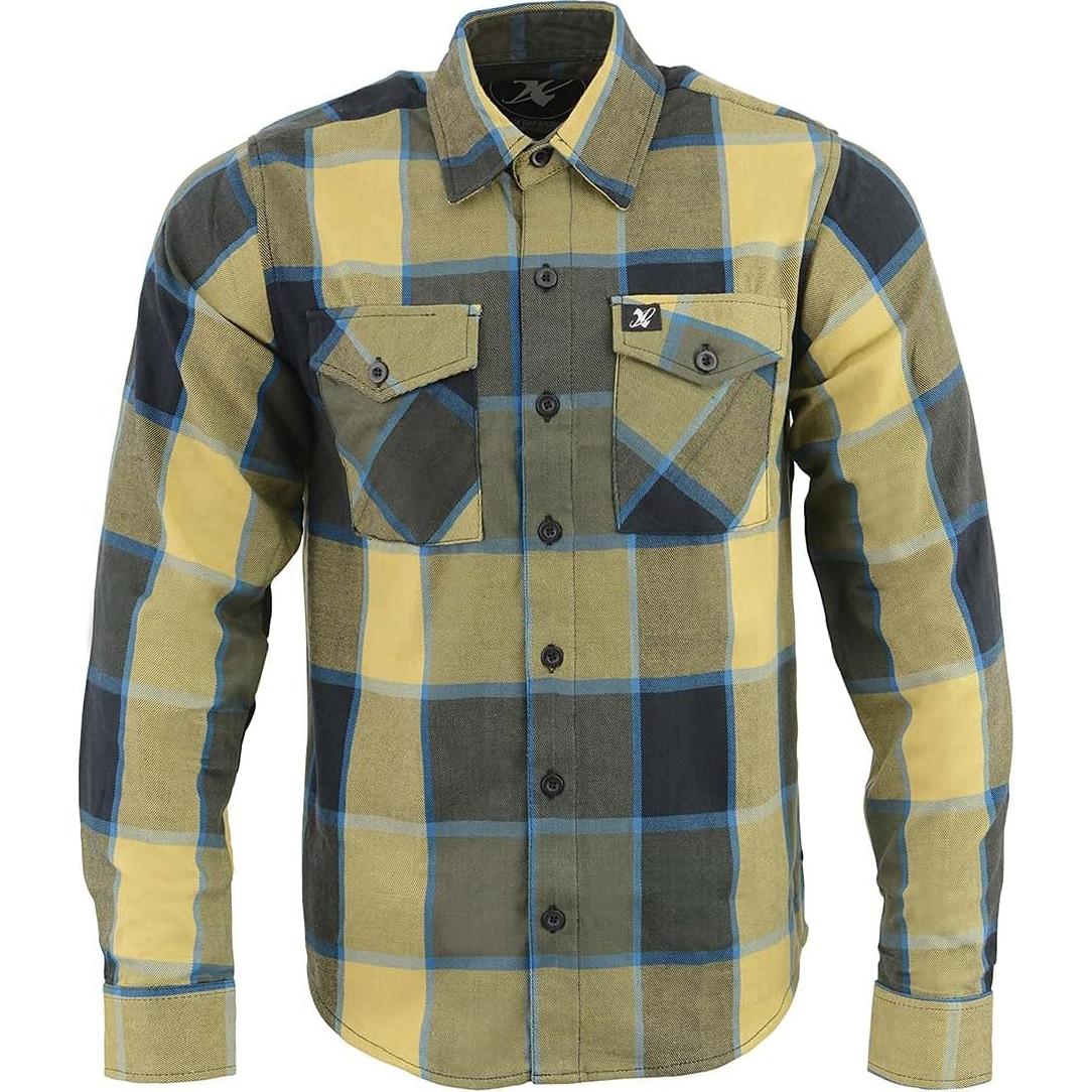 Camisa de Franela a Cuadros Milwaukee Leather 100% Algodón