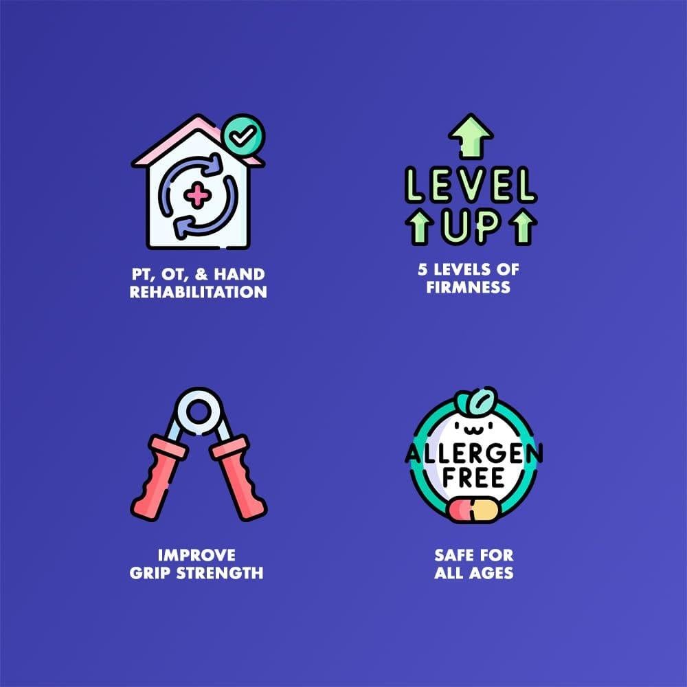 Masilla de Rehabilitación de Mano Healthy You 113.4 g Amarillo