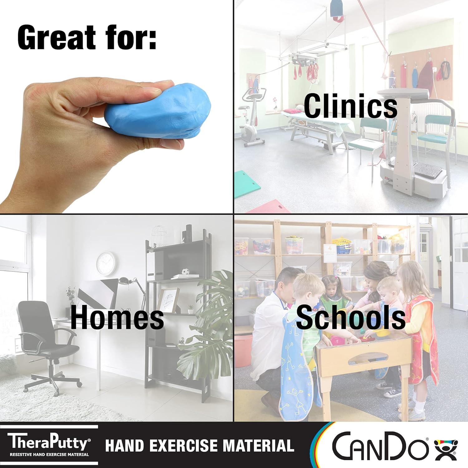 Masilla de Ejercicio CanDo TheraPutty Set 4 Piezas 56.7g