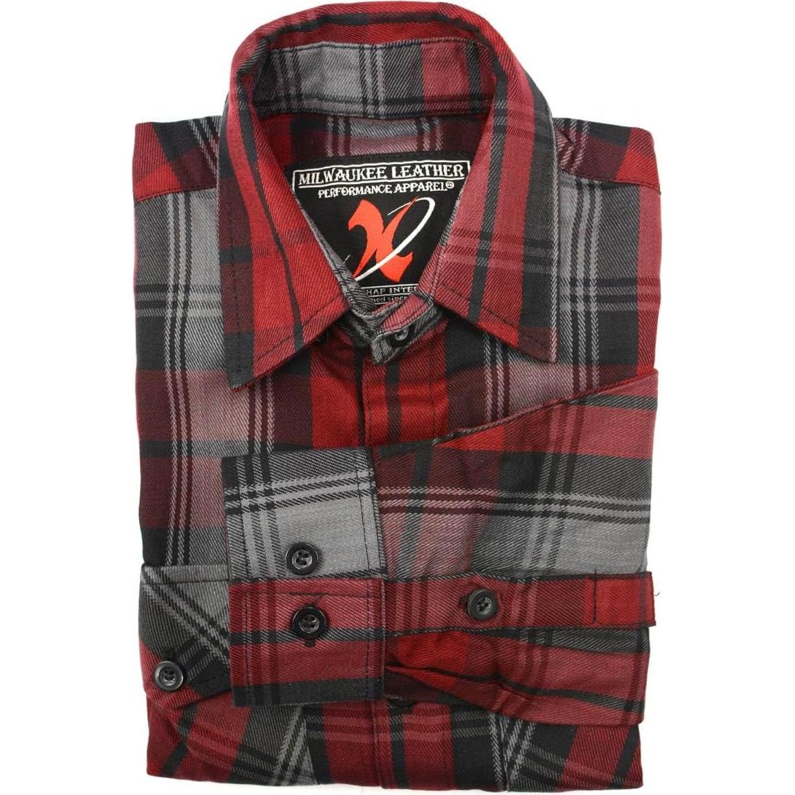 Camisa de Cuadros de Algodón para Hombre Milwaukee 5X Grande