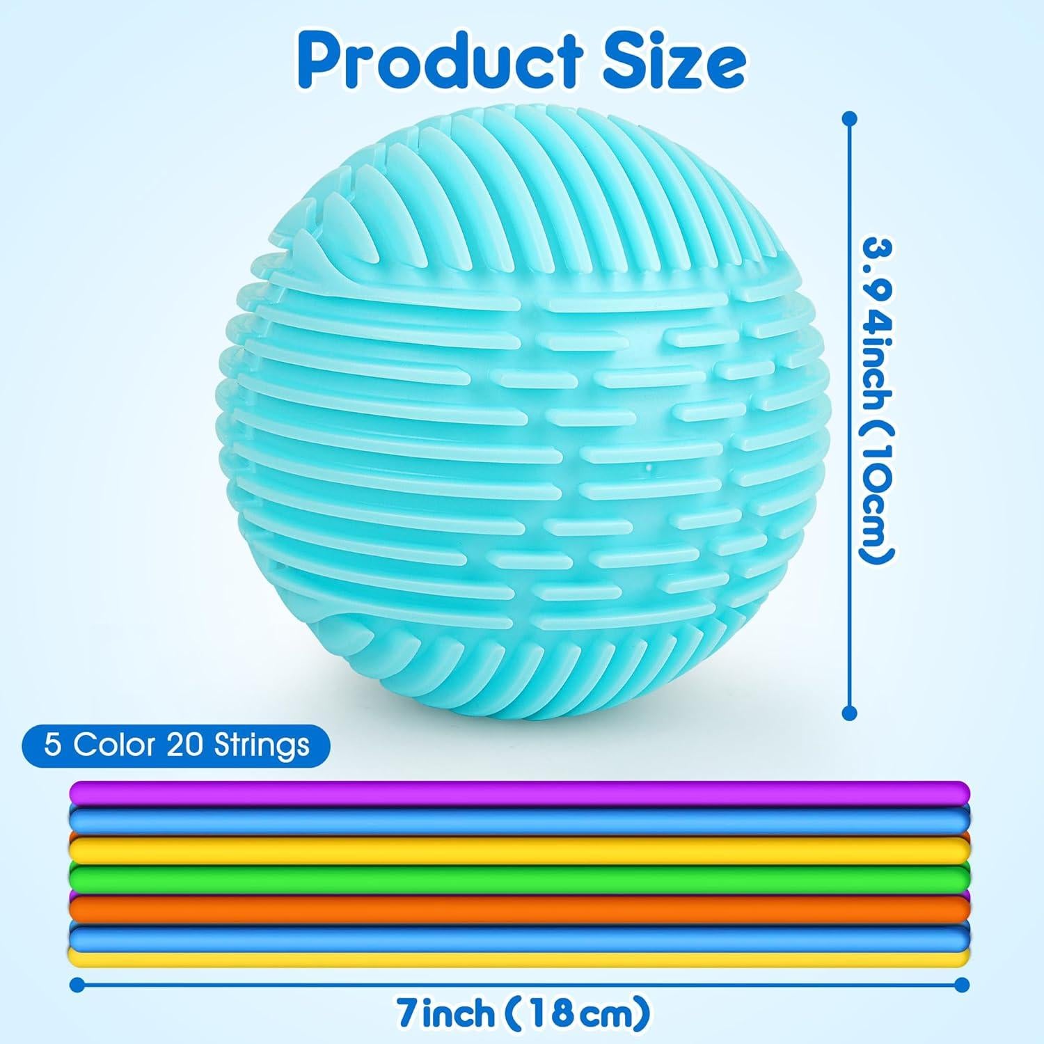 Bola Sensorial Helsort para Alivio del Estrés y Enfoque - 20 Cuerdas