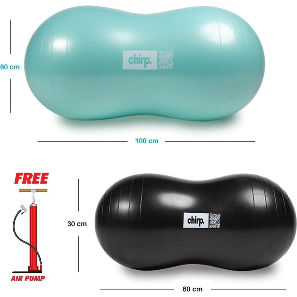 Pelota de Movilidad Chirp Nube Cacahuate 2 Piezas 100x50cm 60x30cm