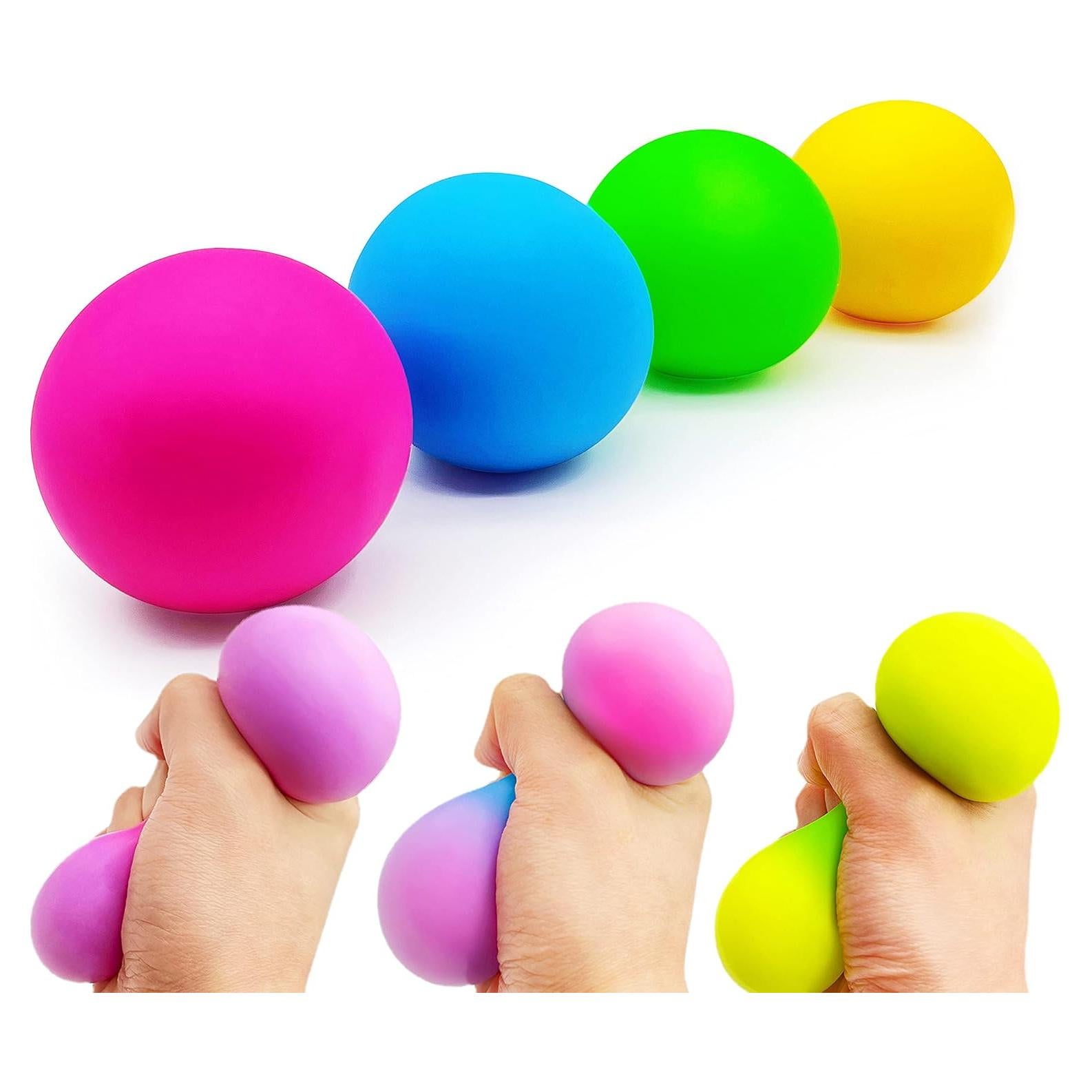 Pelotas Antiestrés Squishy ZTATU - 4 Piezas Coloridas