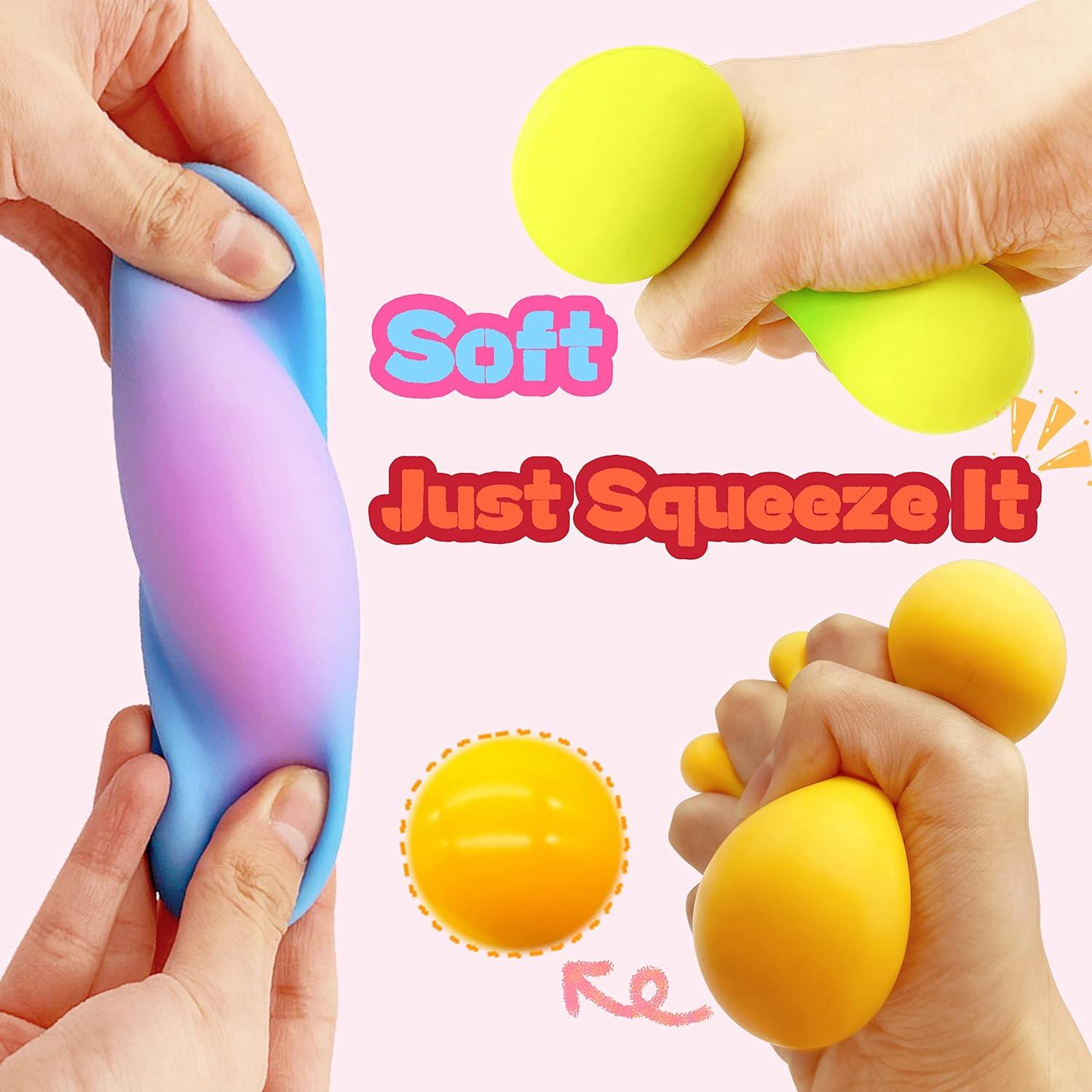 Pelotas Antiestrés Squishy ZTATU - 4 Piezas Coloridas