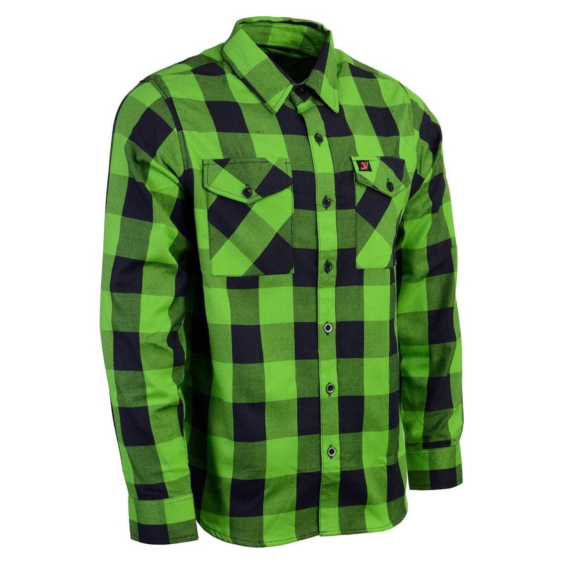 Camisa de Cuadros de Algodón Milwaukee Leather 4X Grande