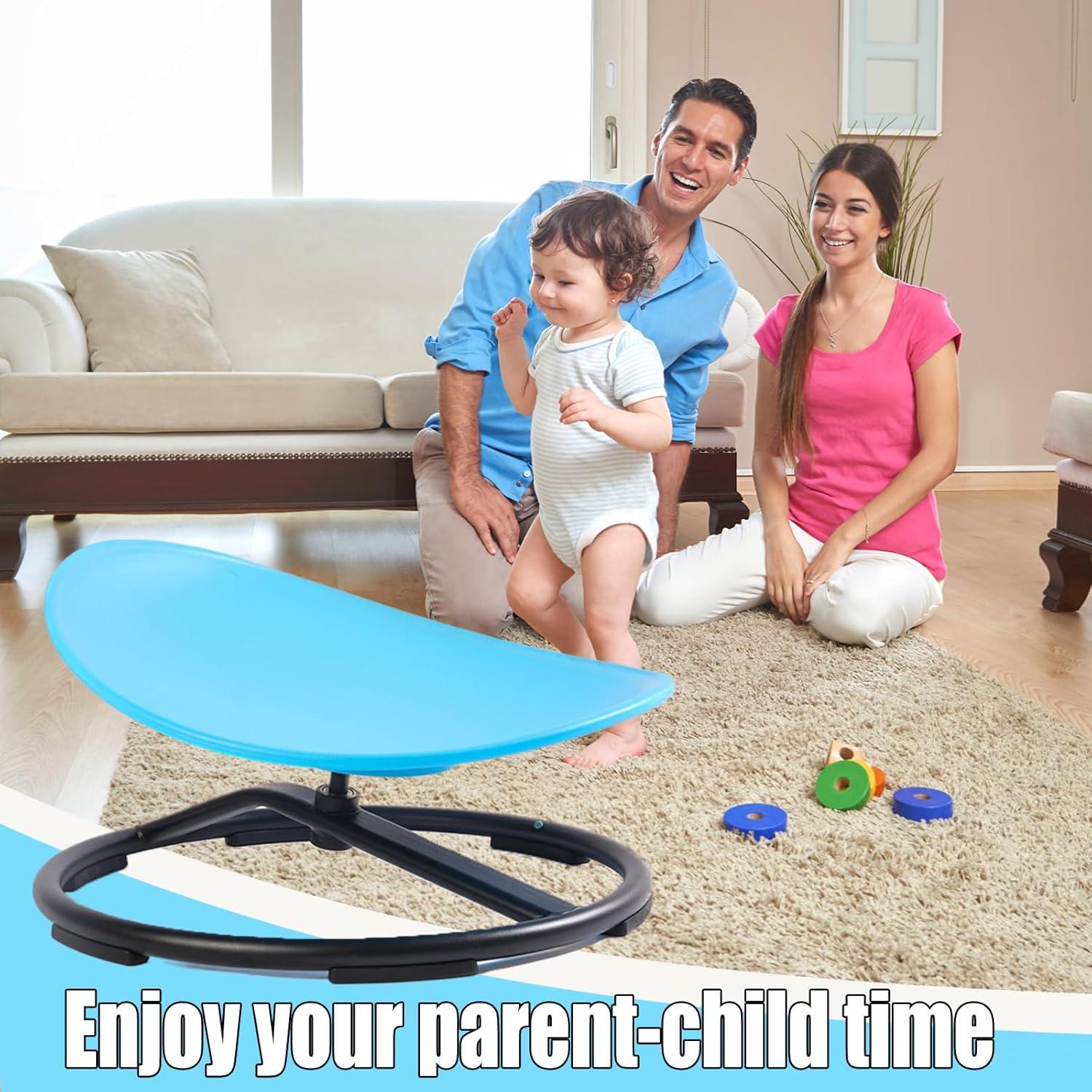 Silla Giratoria Luanka Azul para Niños Autistas 3+