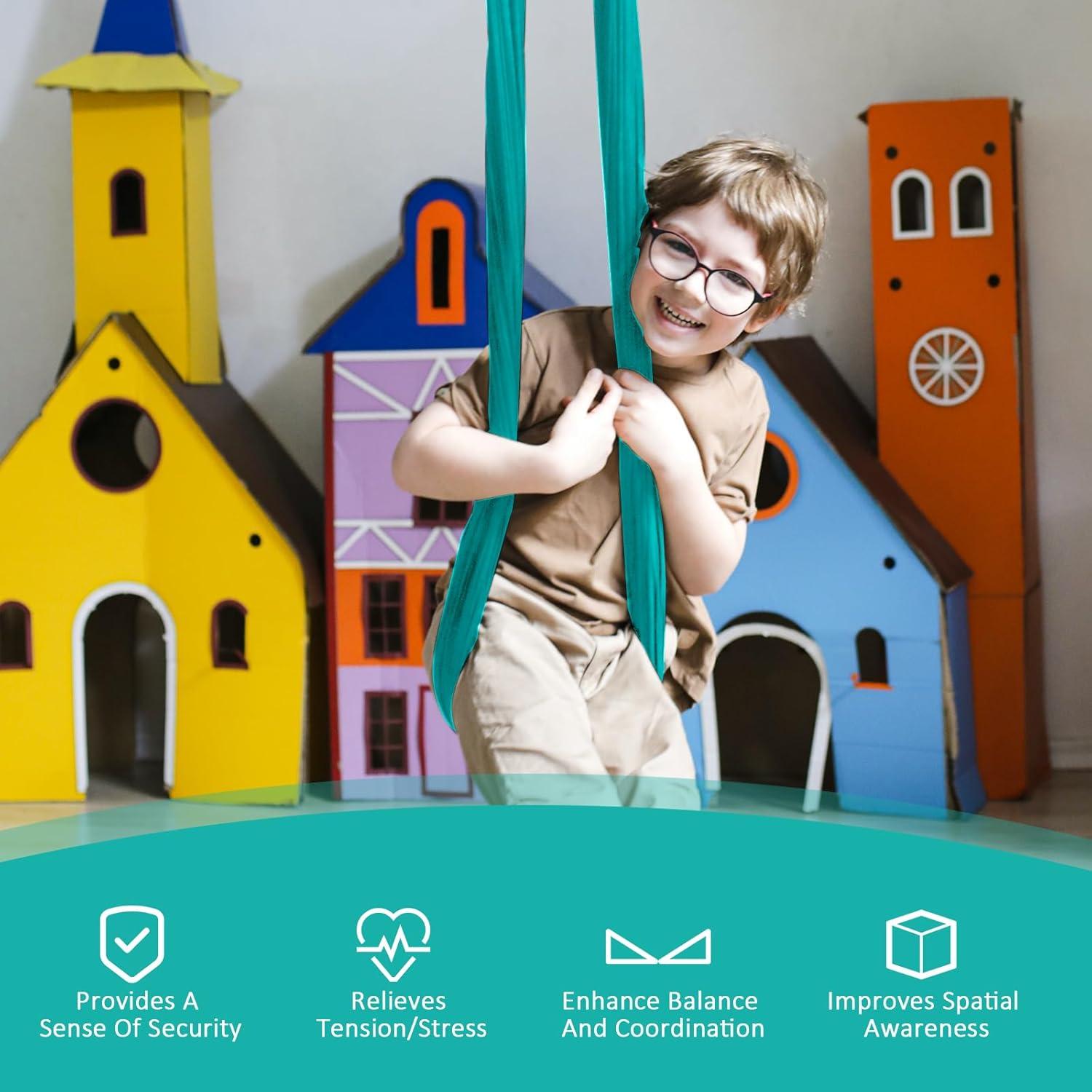 Columpio Sensorial Terapéutico YAERSI Verde 81.5x81.5cm