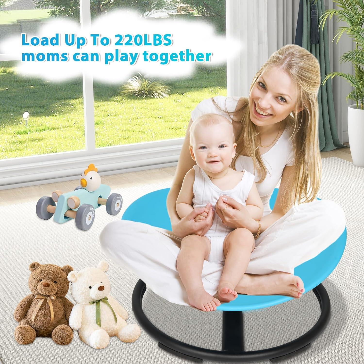 Silla Giratoria Sensorial ITEFDTUTNE Azul para Niños