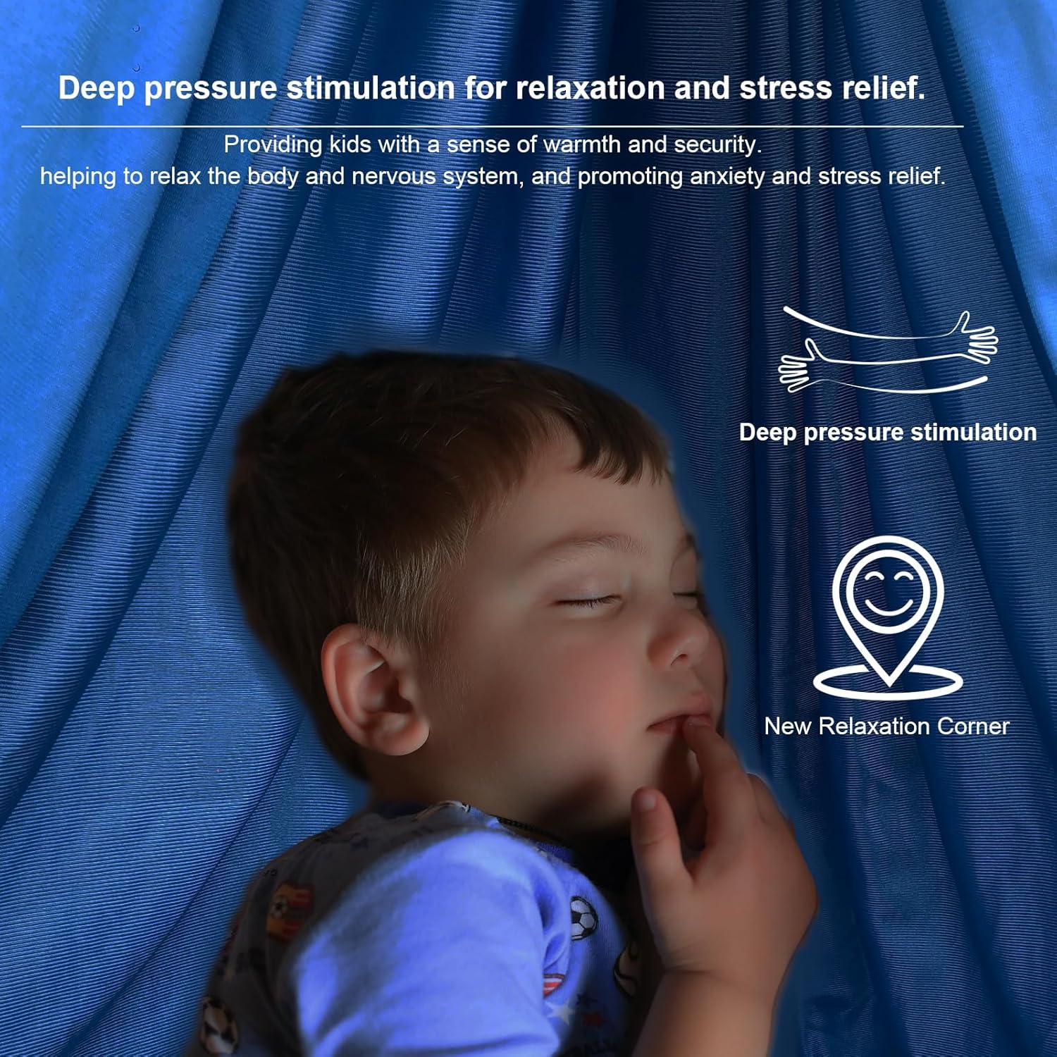 Columpio Sensorial Interior y Exterior Ackwrap 136kg Amarillo-Azul