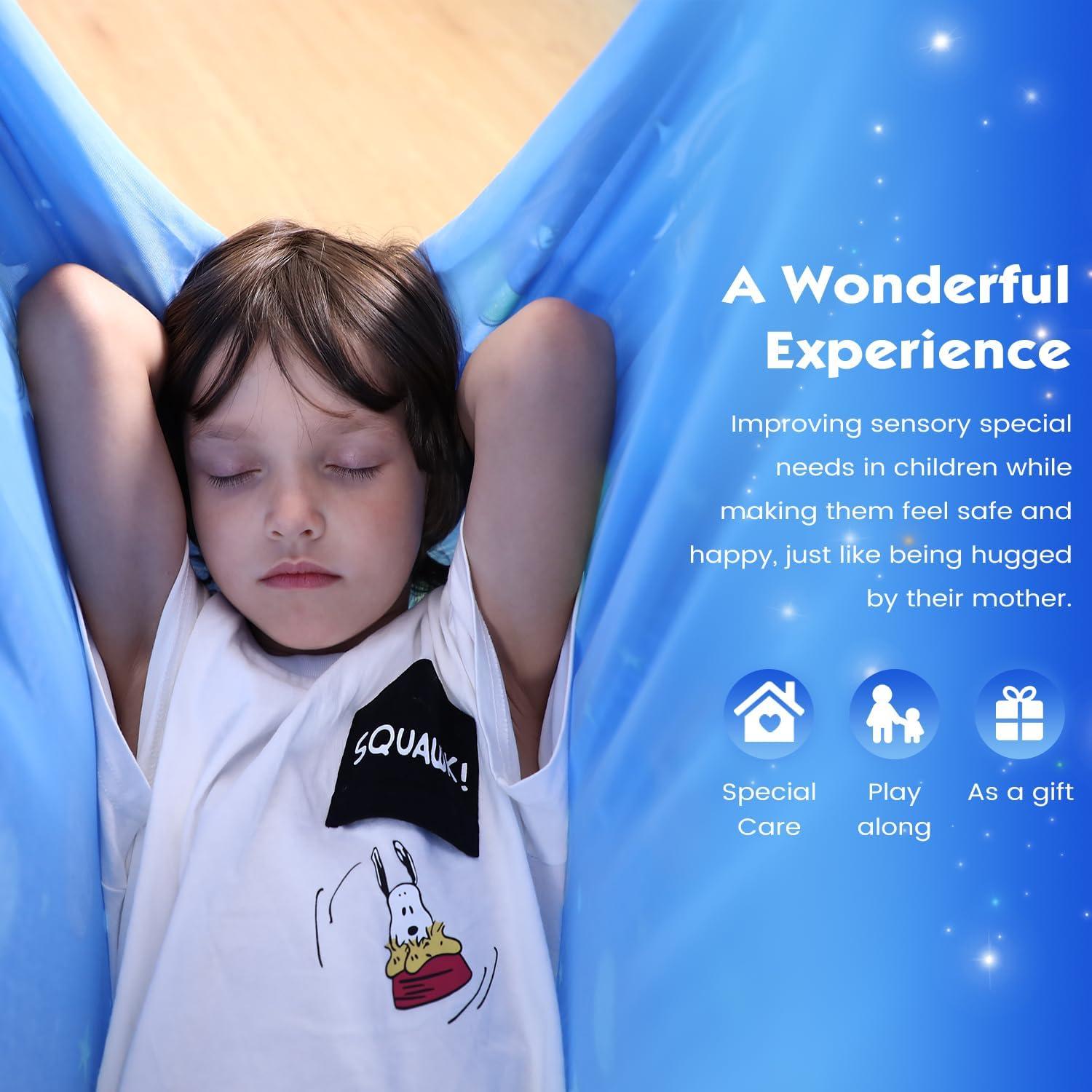 Columpio Sensorial WILDKEN Azul para Niños y Adultos 136kg