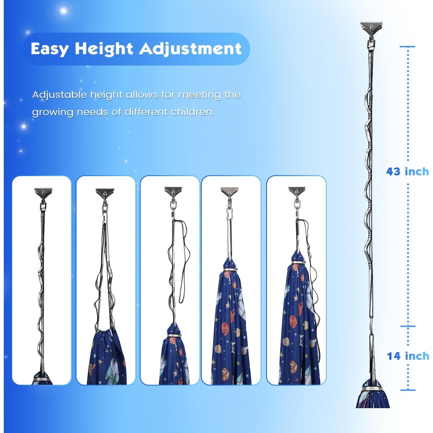 Columpio Sensorial WILDKEN Azul para Niños y Adultos 136kg