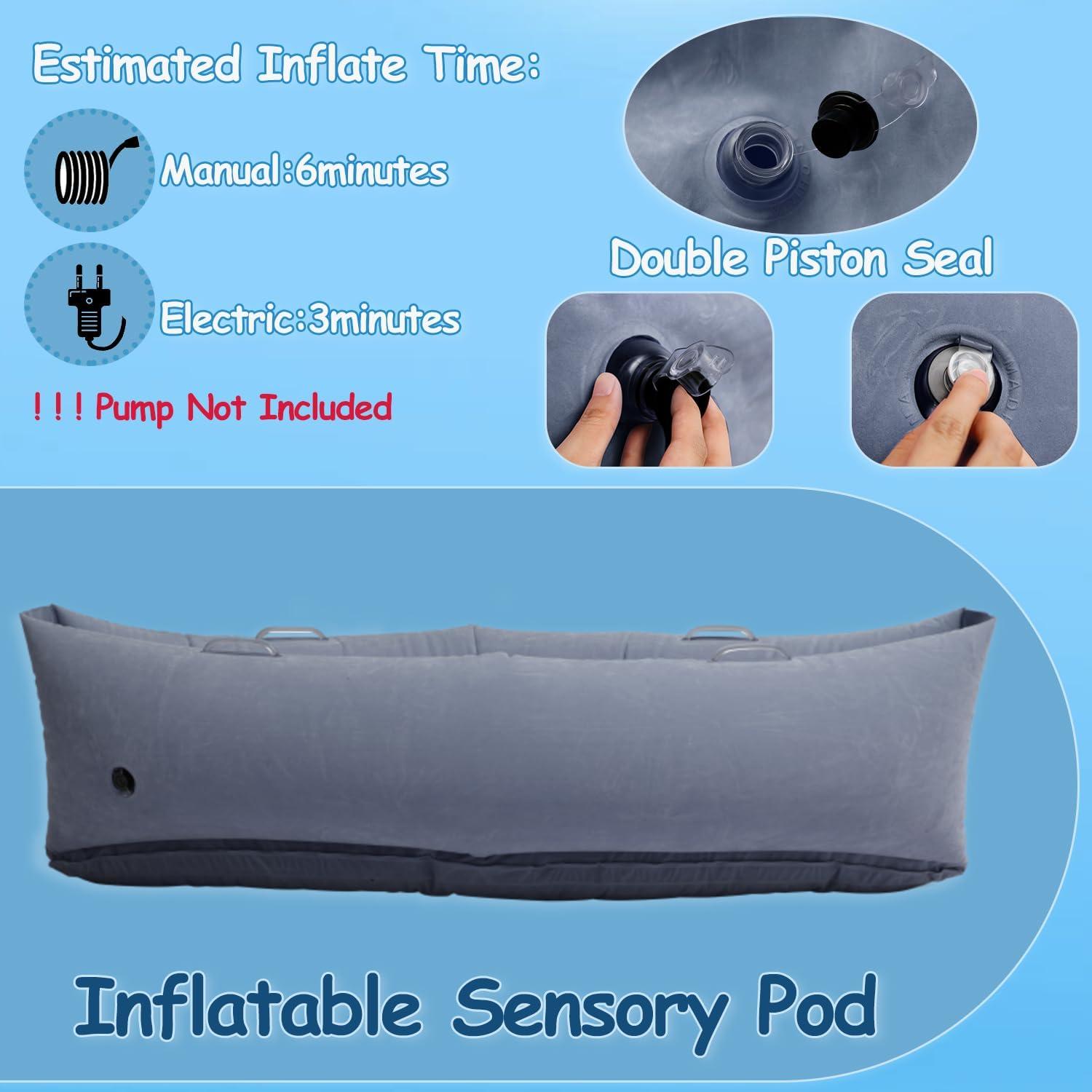 Silla Sensorial Inflable King Mills para Niños con Autismo - Marino