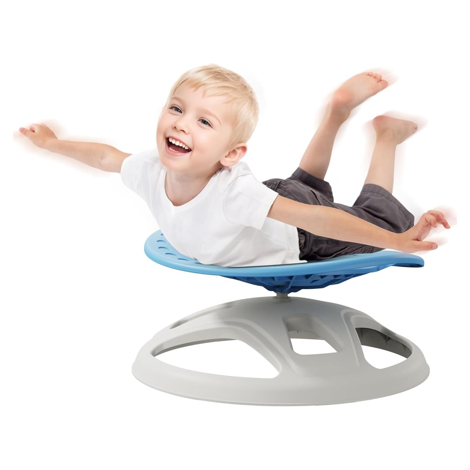 Silla Giratoria Sensorial Brelley para Niños - Azul, 100 kg