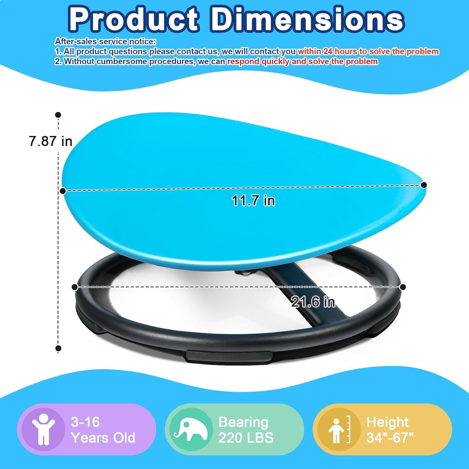 Silla Giratoria Sensorial NeoKaleido Rhea-Chair Azul