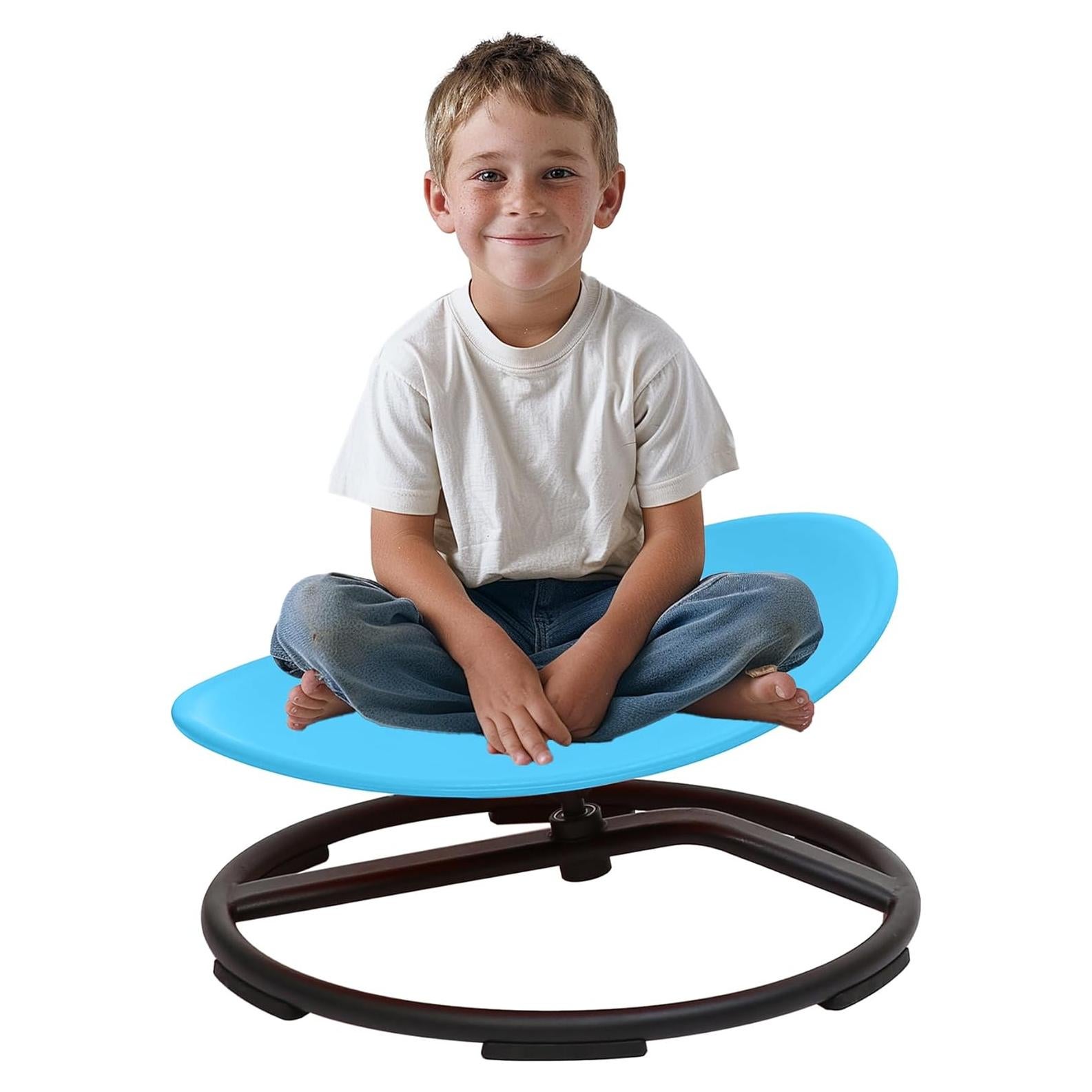 Silla Giratoria Sensorial Domaxarts Azul para Niños 3+