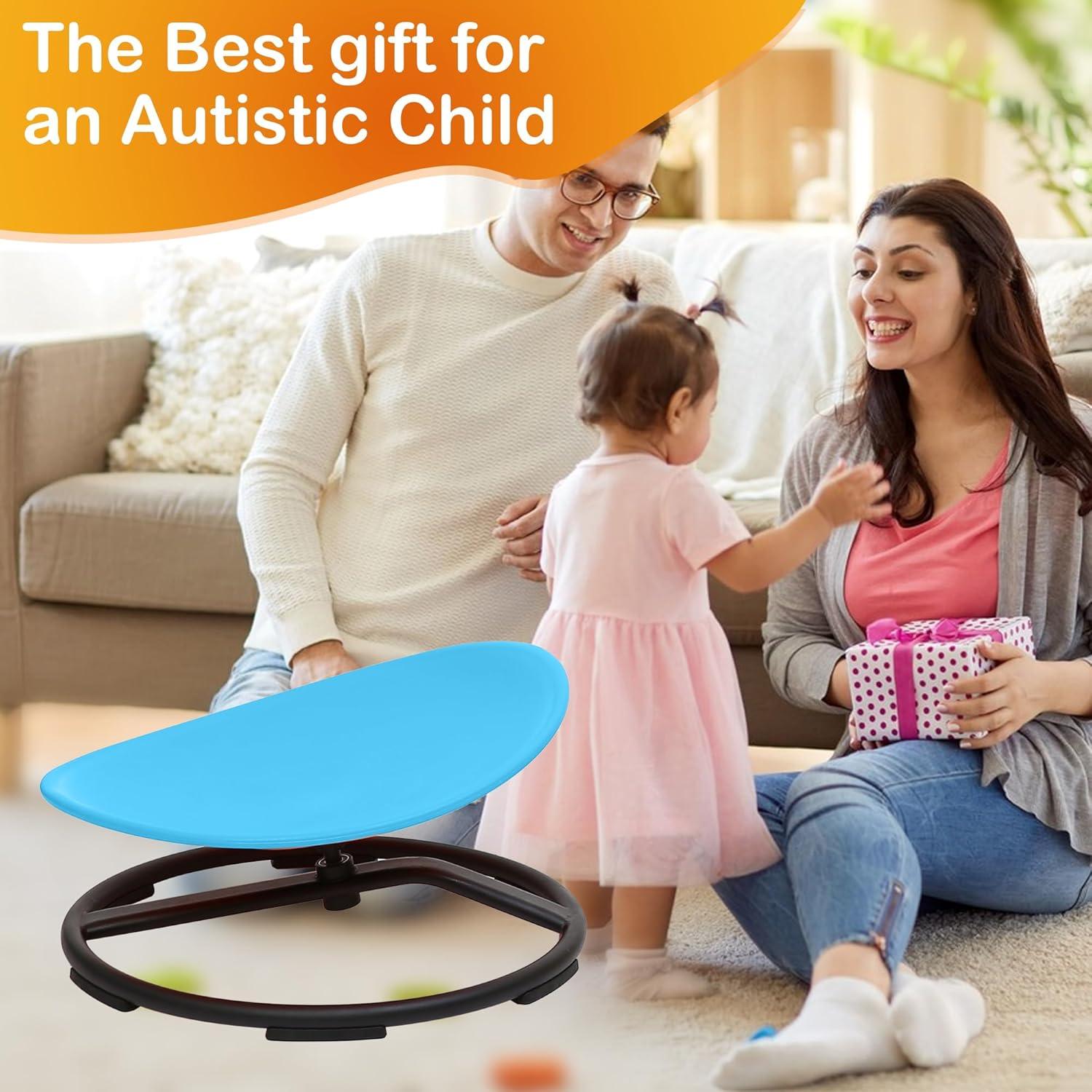 Silla Giratoria Sensorial Domaxarts Azul para Niños 3+