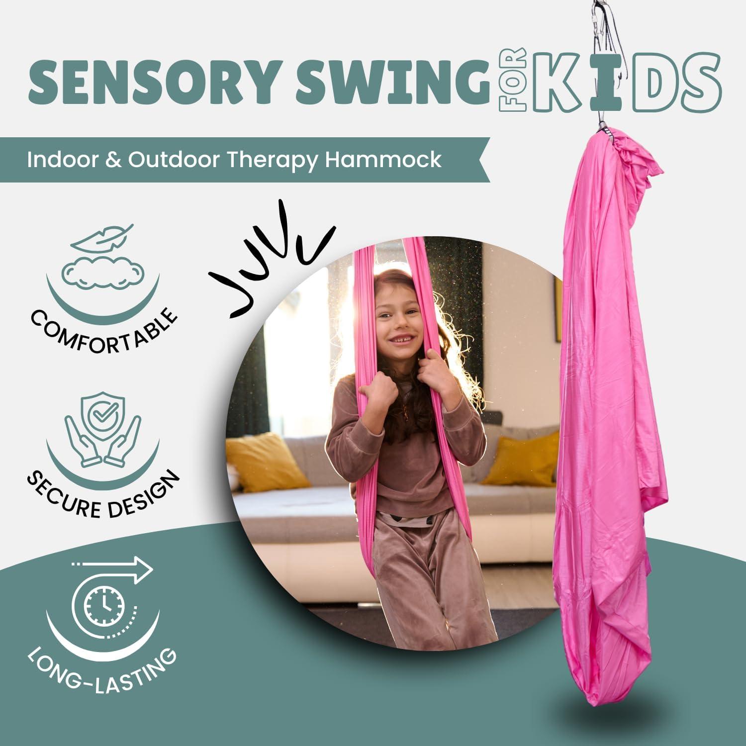 Columpio Sensorial SYNOR Rosa 170x170 cm 100 kg