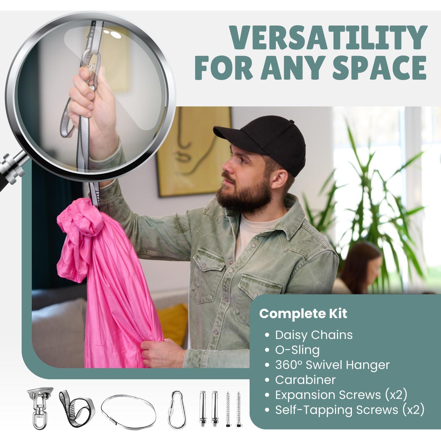 Columpio Sensorial SYNOR Rosa 170x170 cm 100 kg