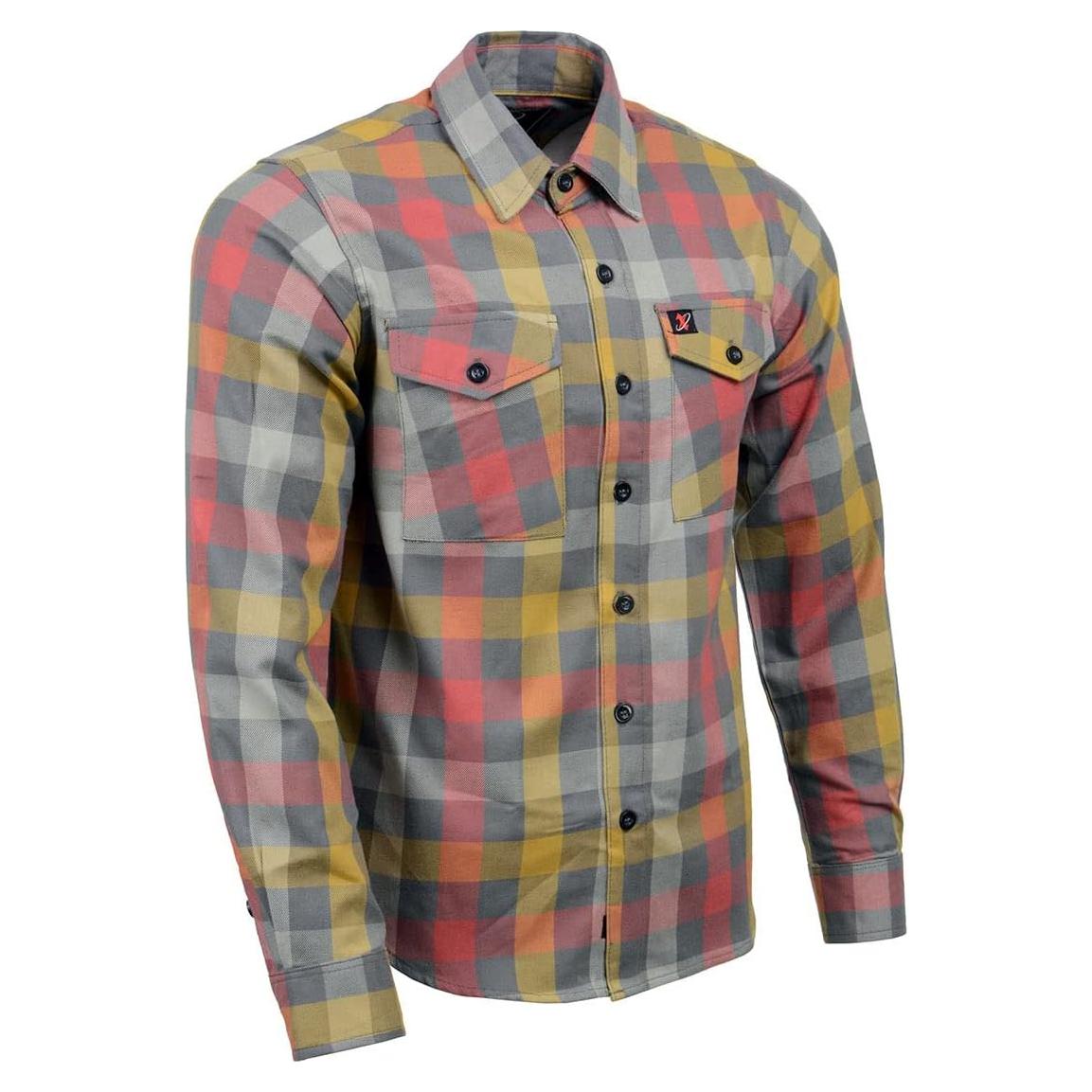 Camisa de Cuadros de Algodón Milwaukee Leather Manga Larga XL