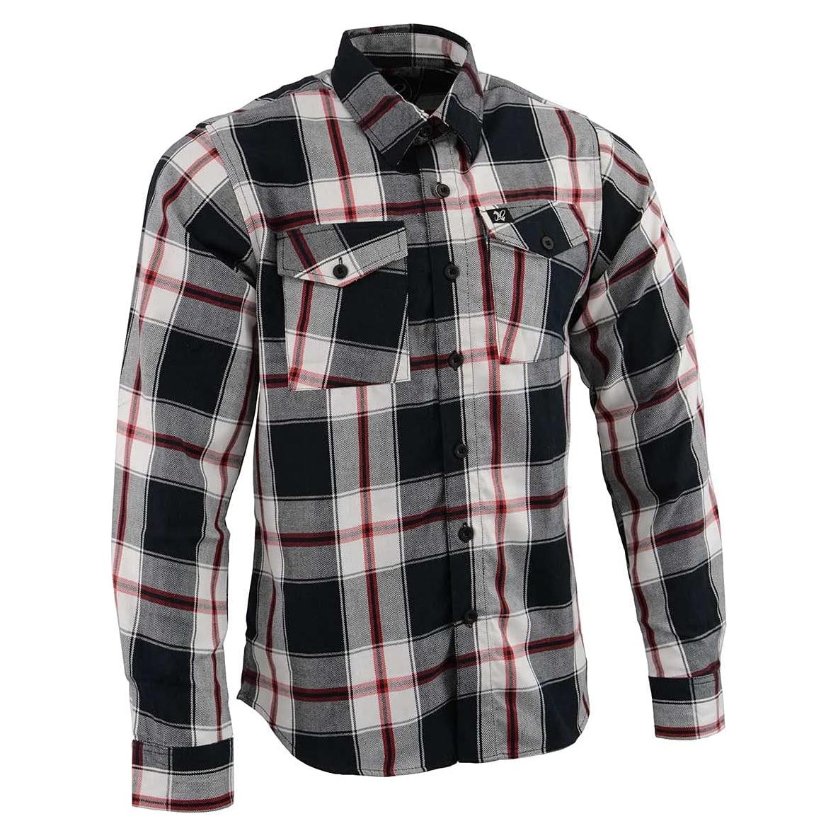 Camisa de Franela a Cuadros Hombre Milwaukee Leather 100% Algodón