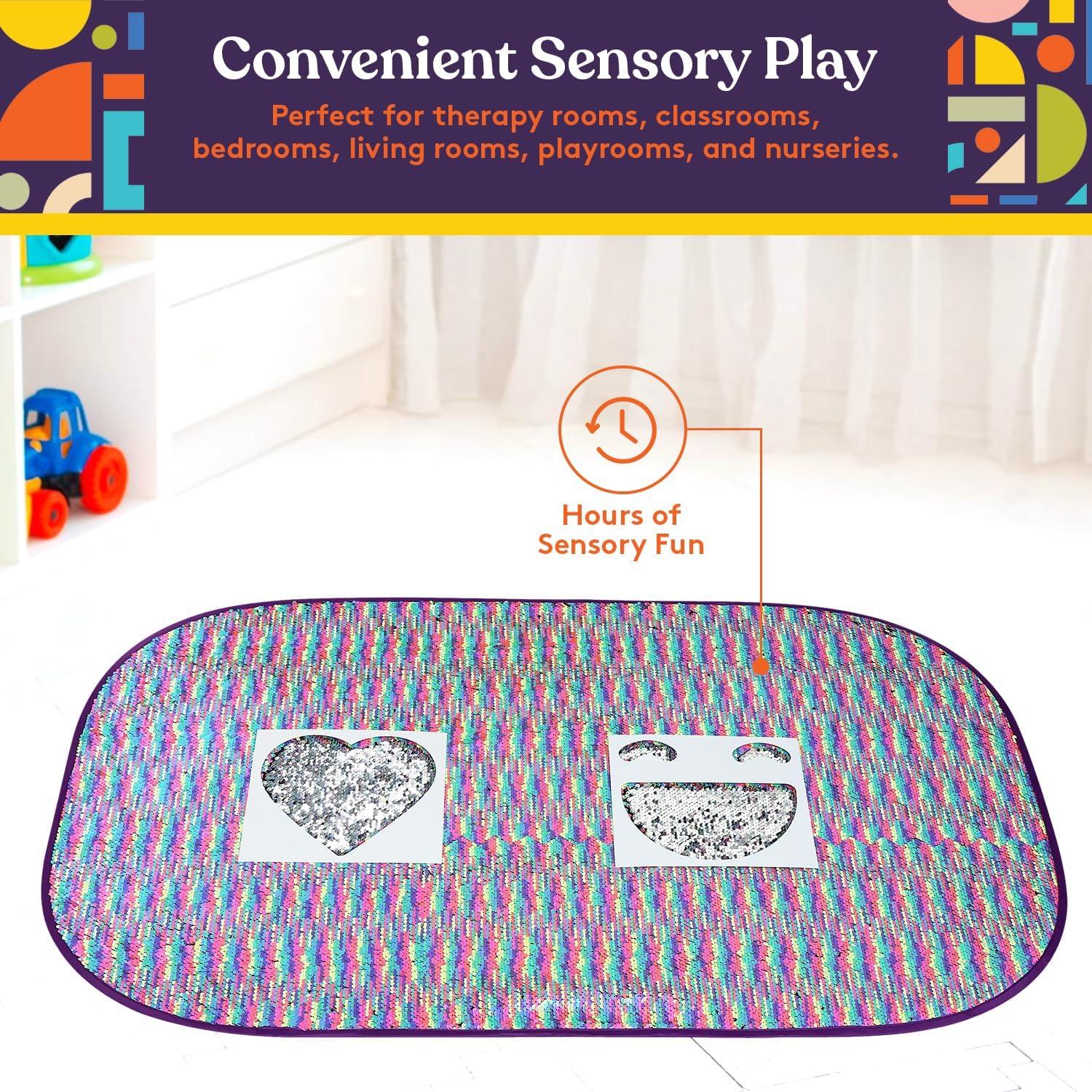 Pared Sensorial de Tela con Lentejuelas Suministros Especiales 99x66cm