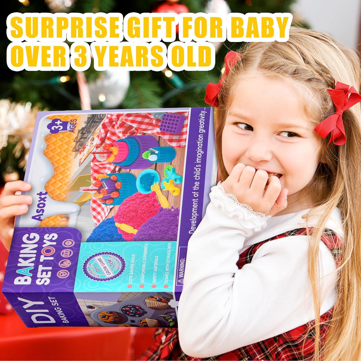 Caja Sensorial Asoxt 43pcs con Arena de Color 1.81kg para Niños 3-8