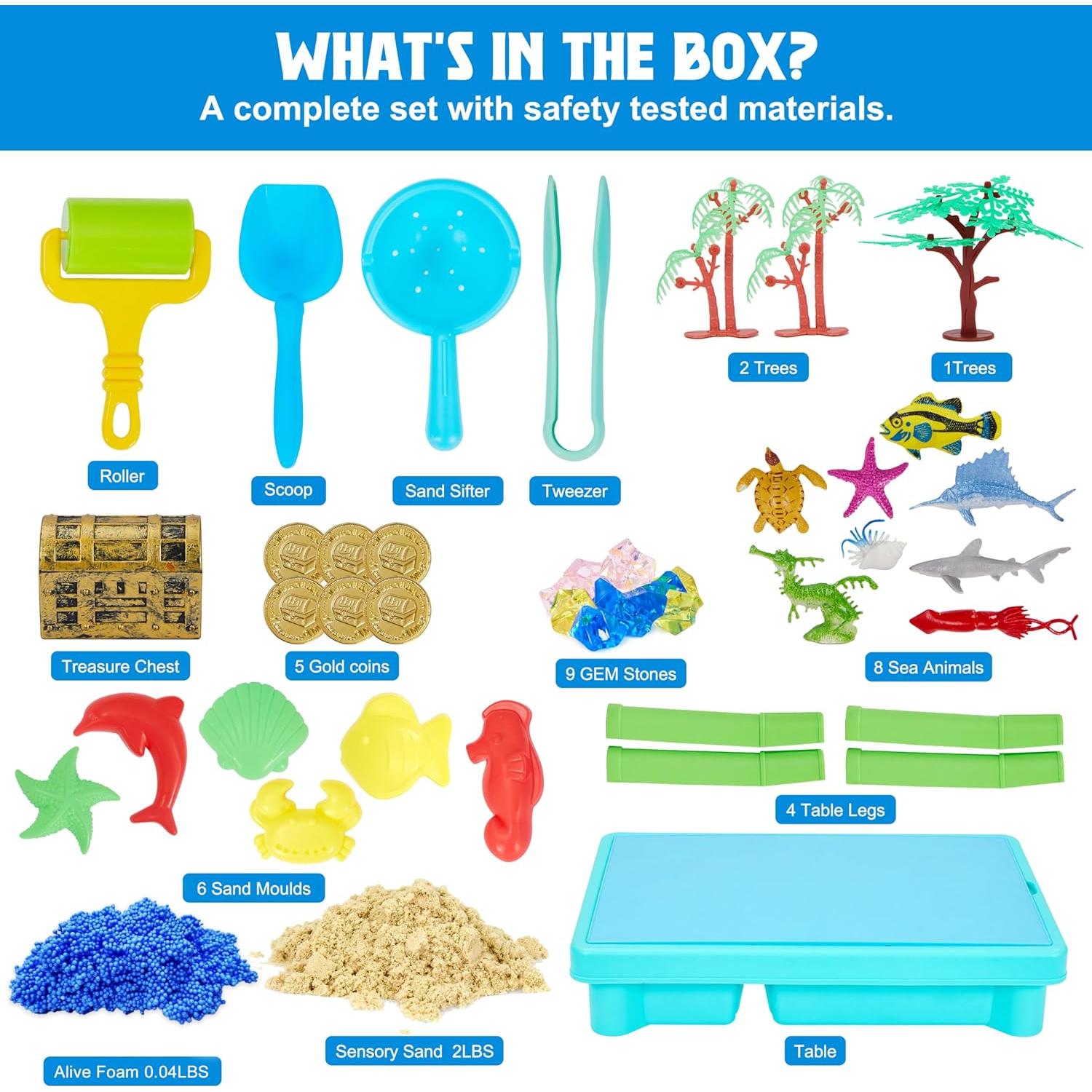 Mesa Sensorial Oceánica Carolart 43.2x29.2 cm para Niños