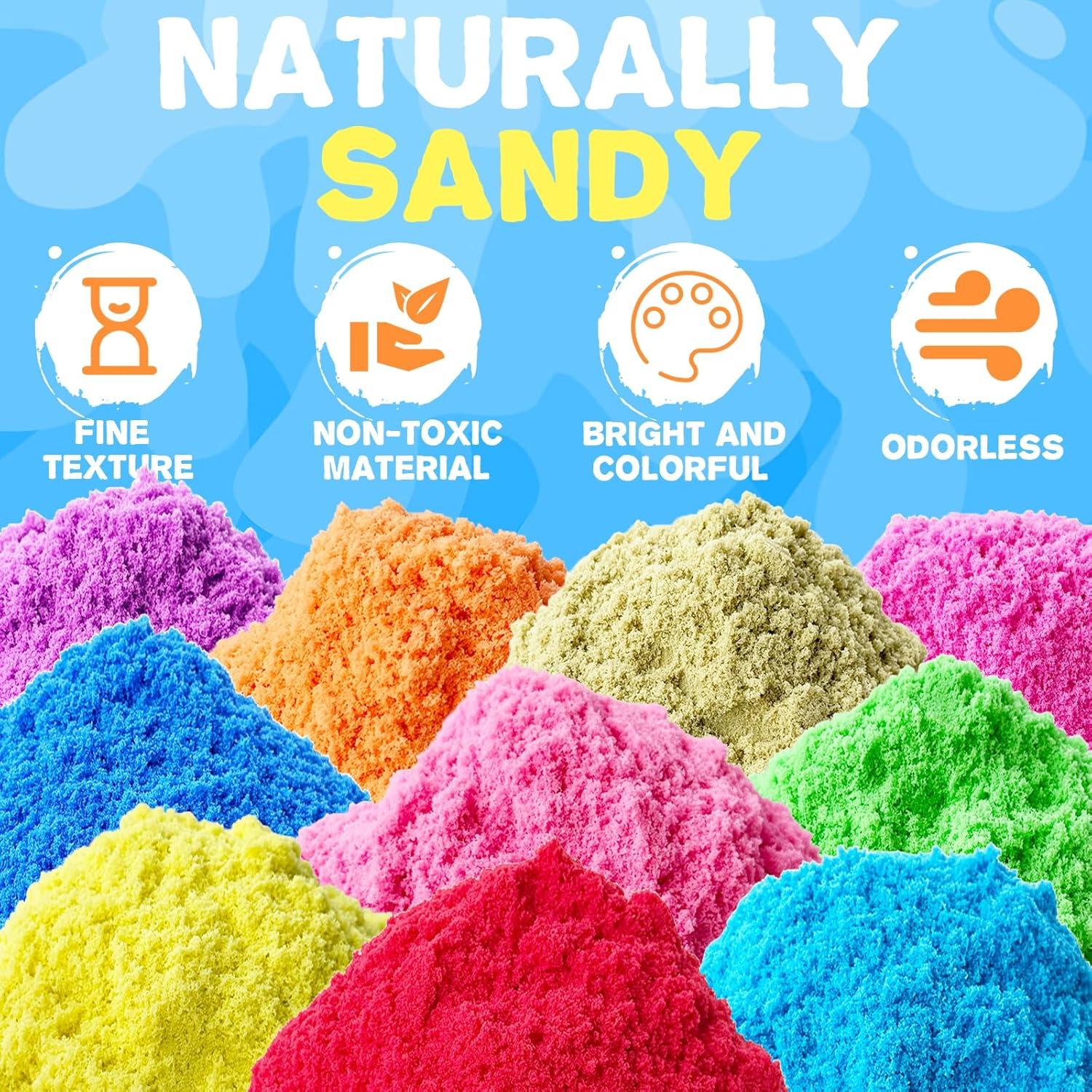 Arena de Juego Sensorial Guuozzli 3 kg 10 Colores Mágicos