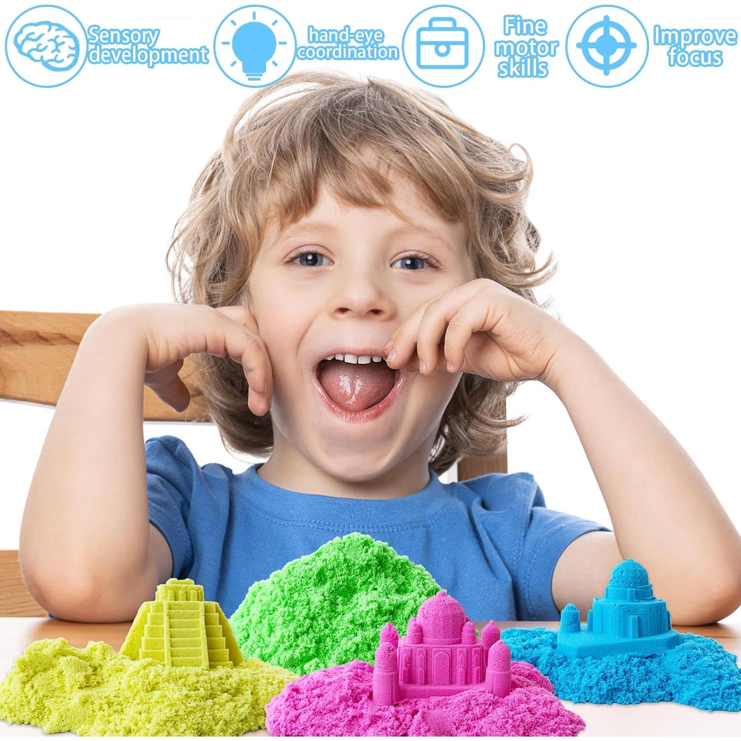 Arena de Juego Sensorial Guuozzli 3 kg 10 Colores Mágicos