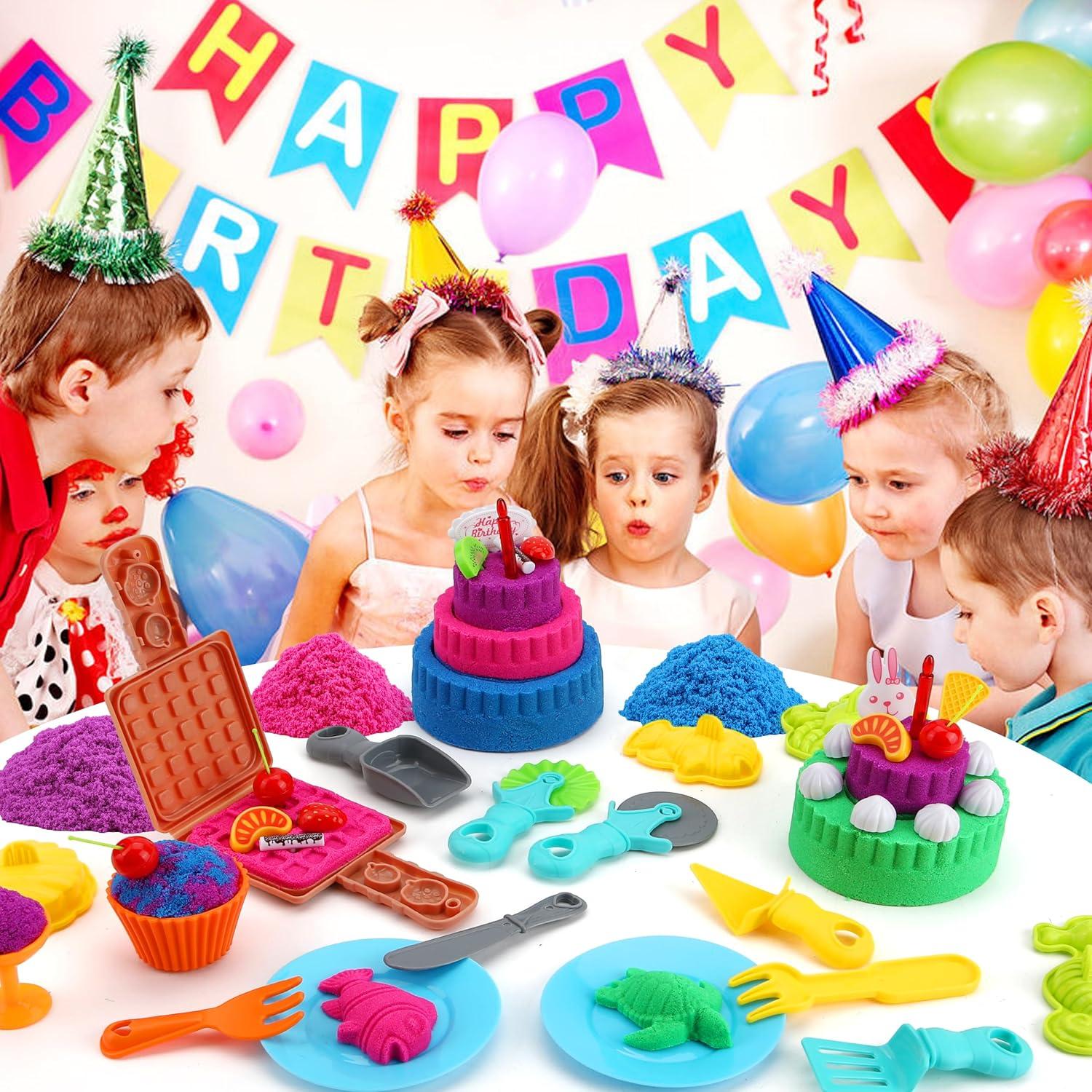 Kit de Juego Sensorial YIDESTARS - 1.81kg Arena Colorida y Moldes