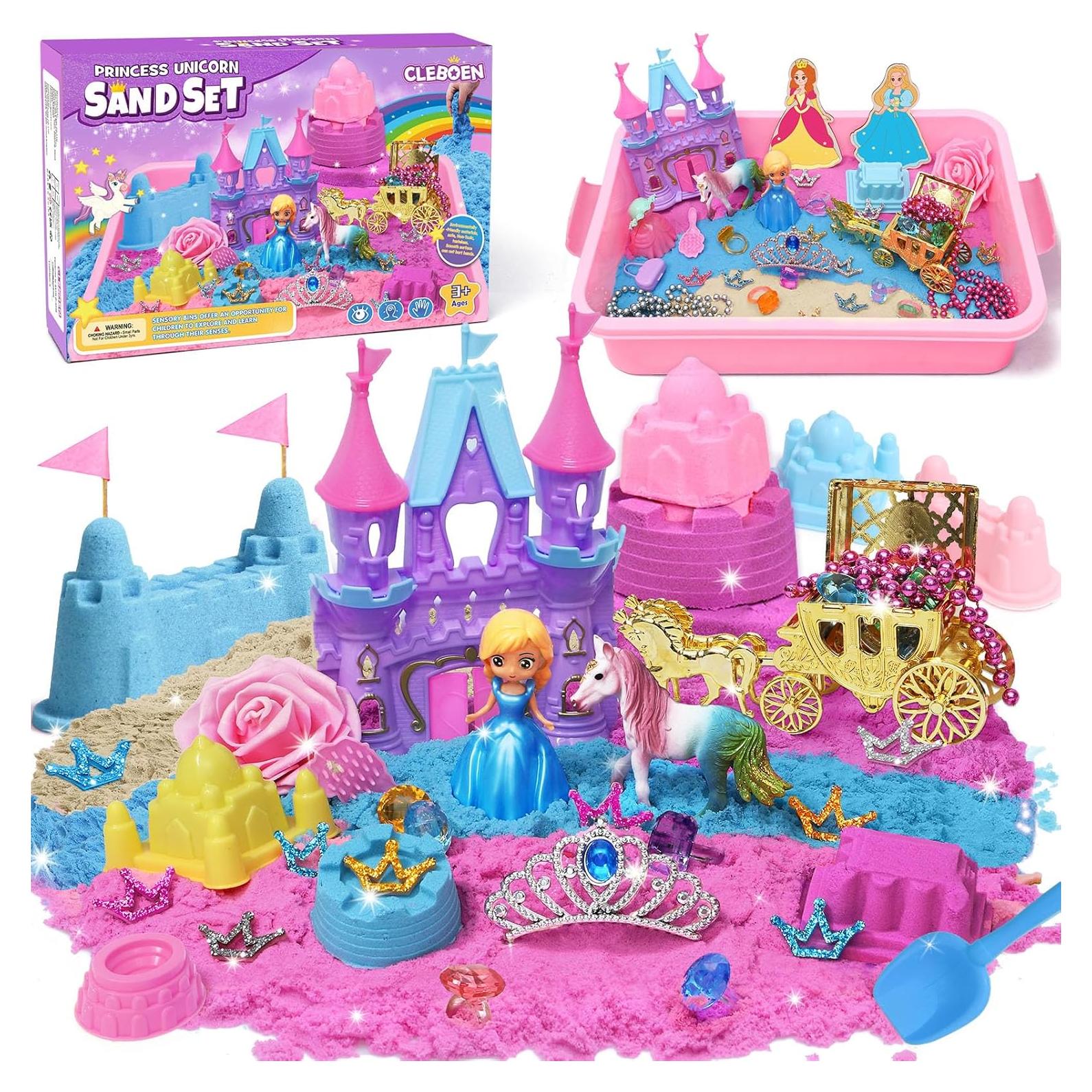 Caja Sensorial Princesa Unicornio TUZT con 0.91 kg de Arena