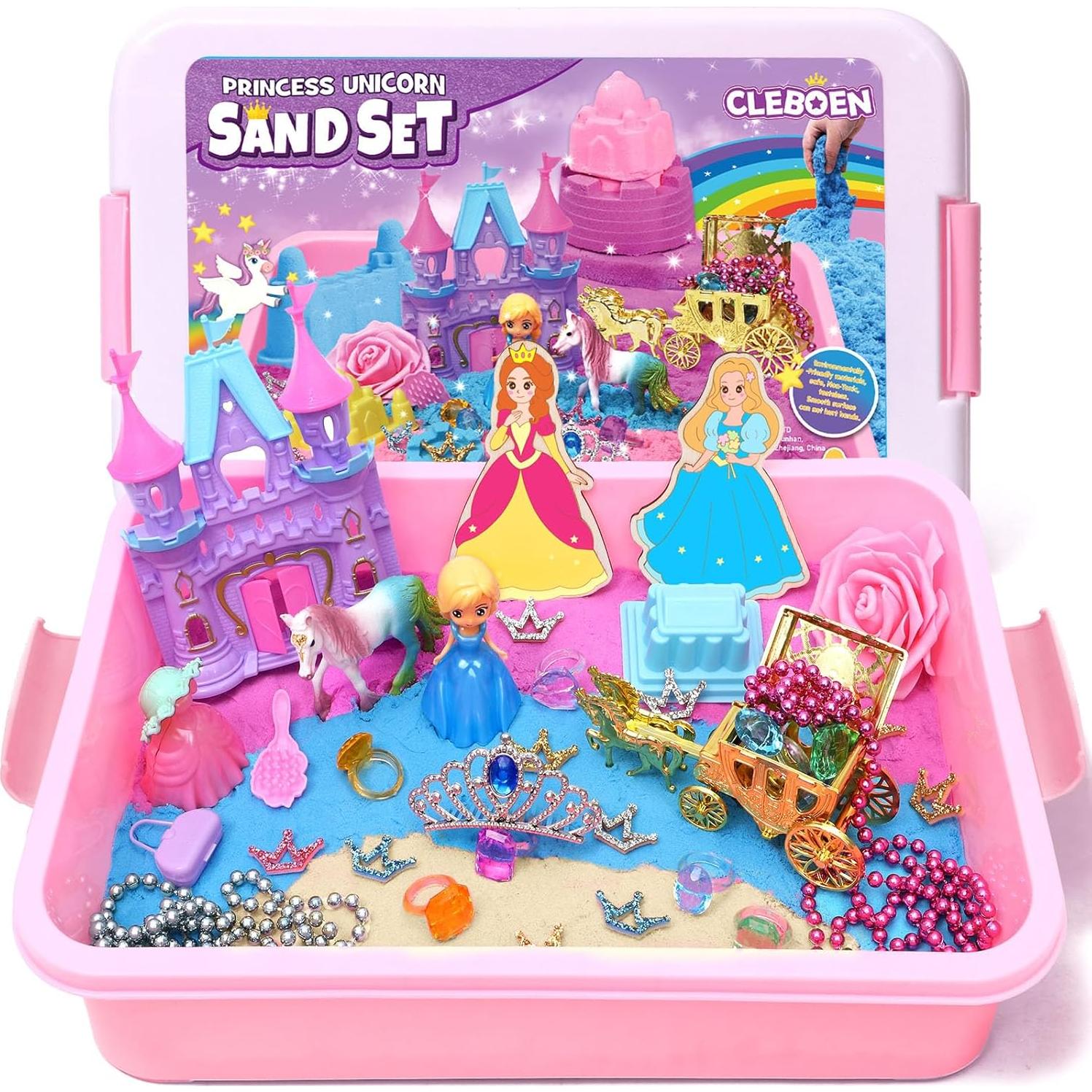 Caja Sensorial Princesa Unicornio TUZT con 0.91 kg de Arena