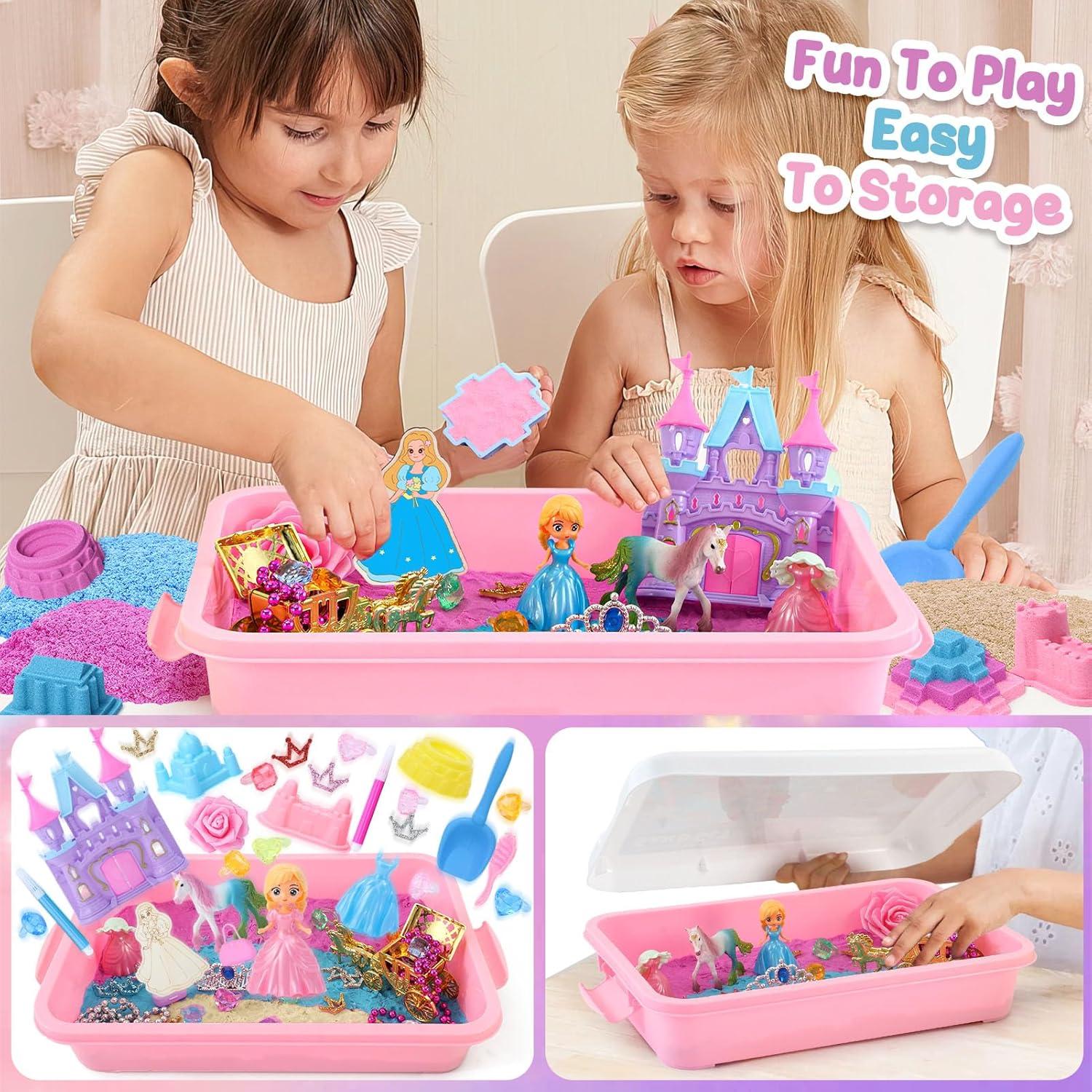 Caja Sensorial Princesa Unicornio TUZT con 0.91 kg de Arena