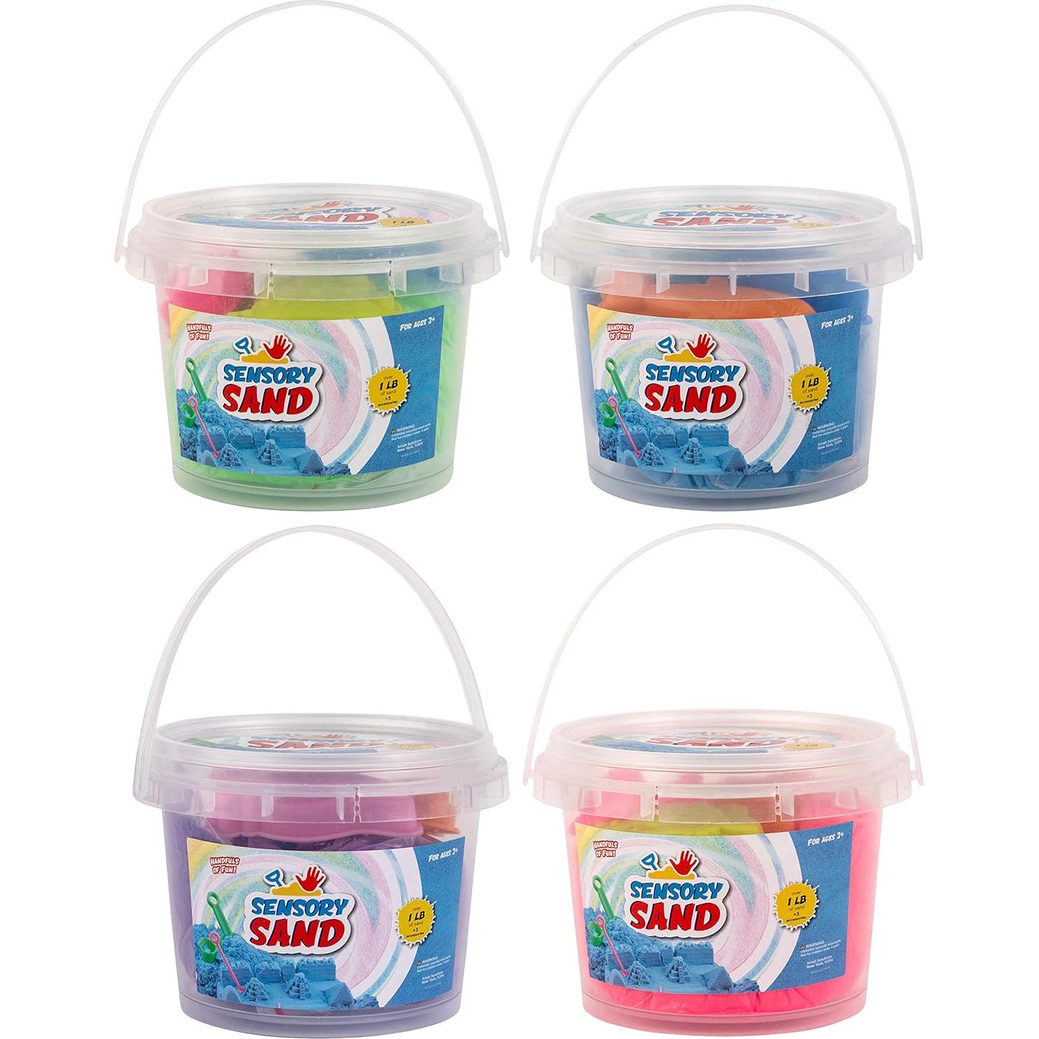 Arena Sensorial Multicolor Kriah 4 lbs con Moldes de Mar