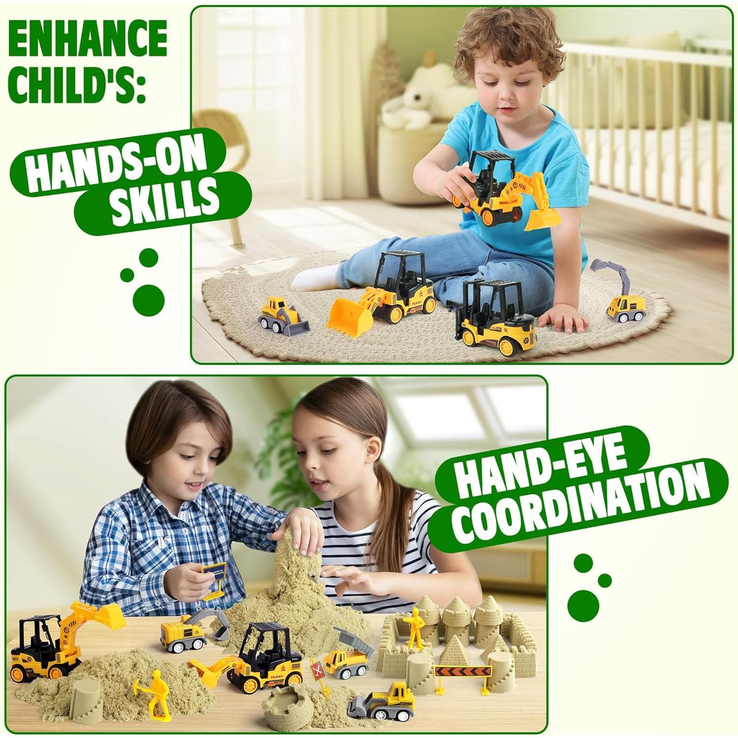 Kit de Construcción de Arena Billeeit - 36 Piezas para Niños 3+