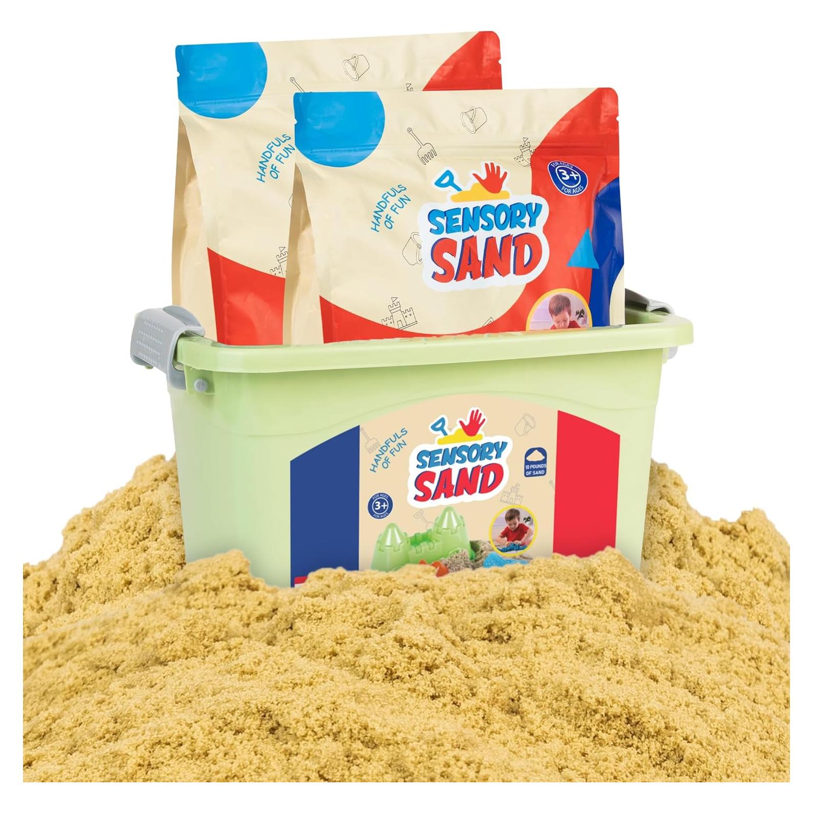 Arena Sensorial a Granel 4.54 kg Beige con Contenedor