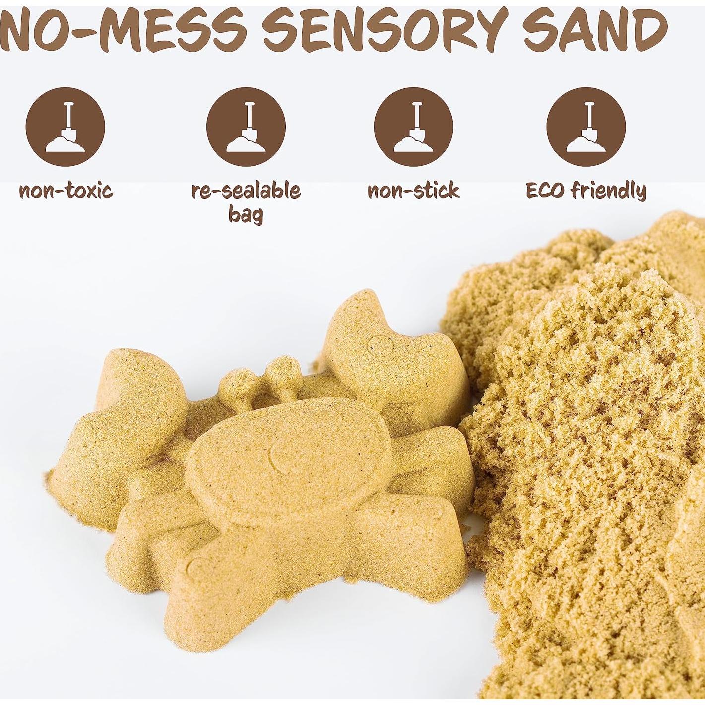 Arena Sensorial a Granel 4.54 kg Beige con Contenedor