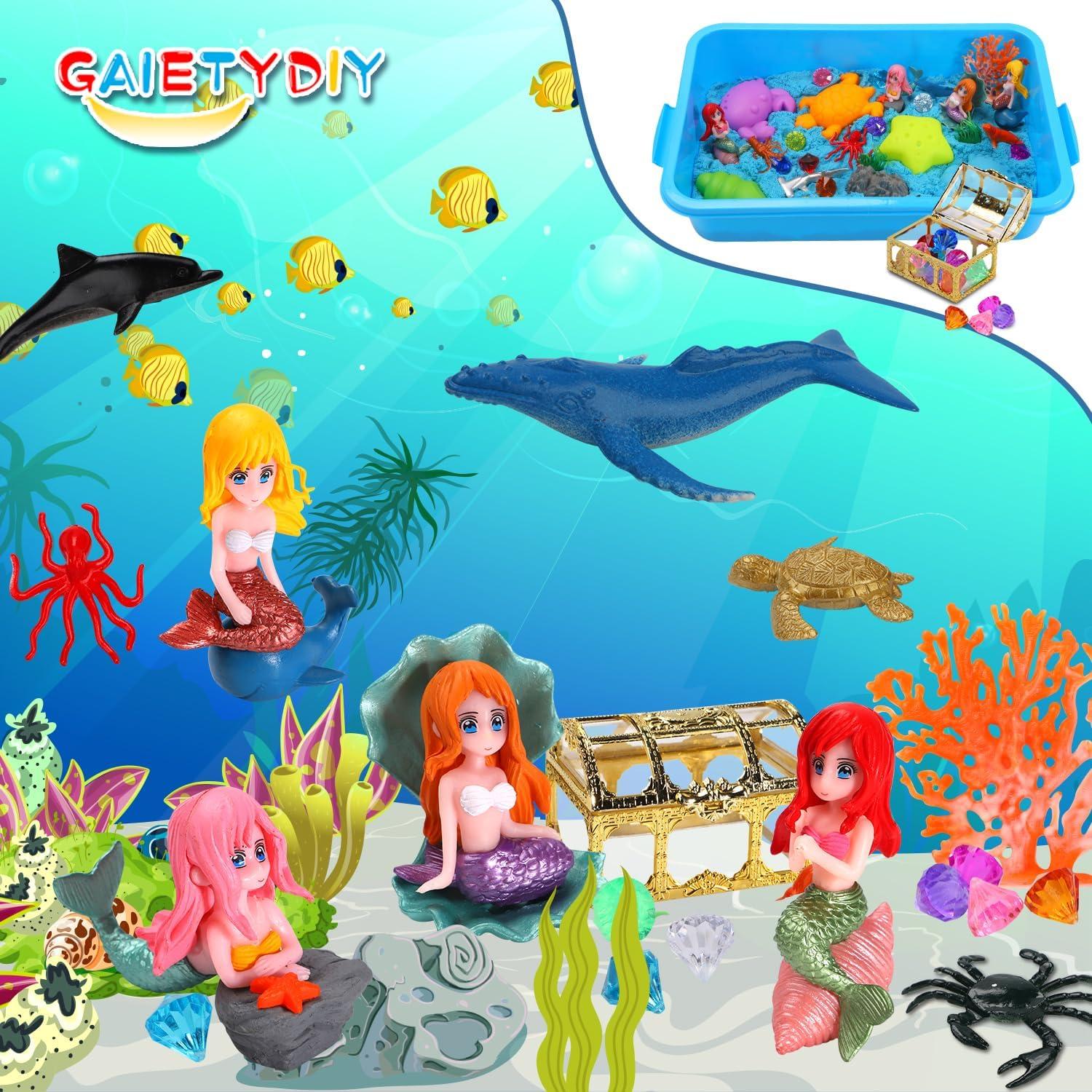 Caja Sensorial de Arena de Sirena GAIETYDIY 1kg con LED