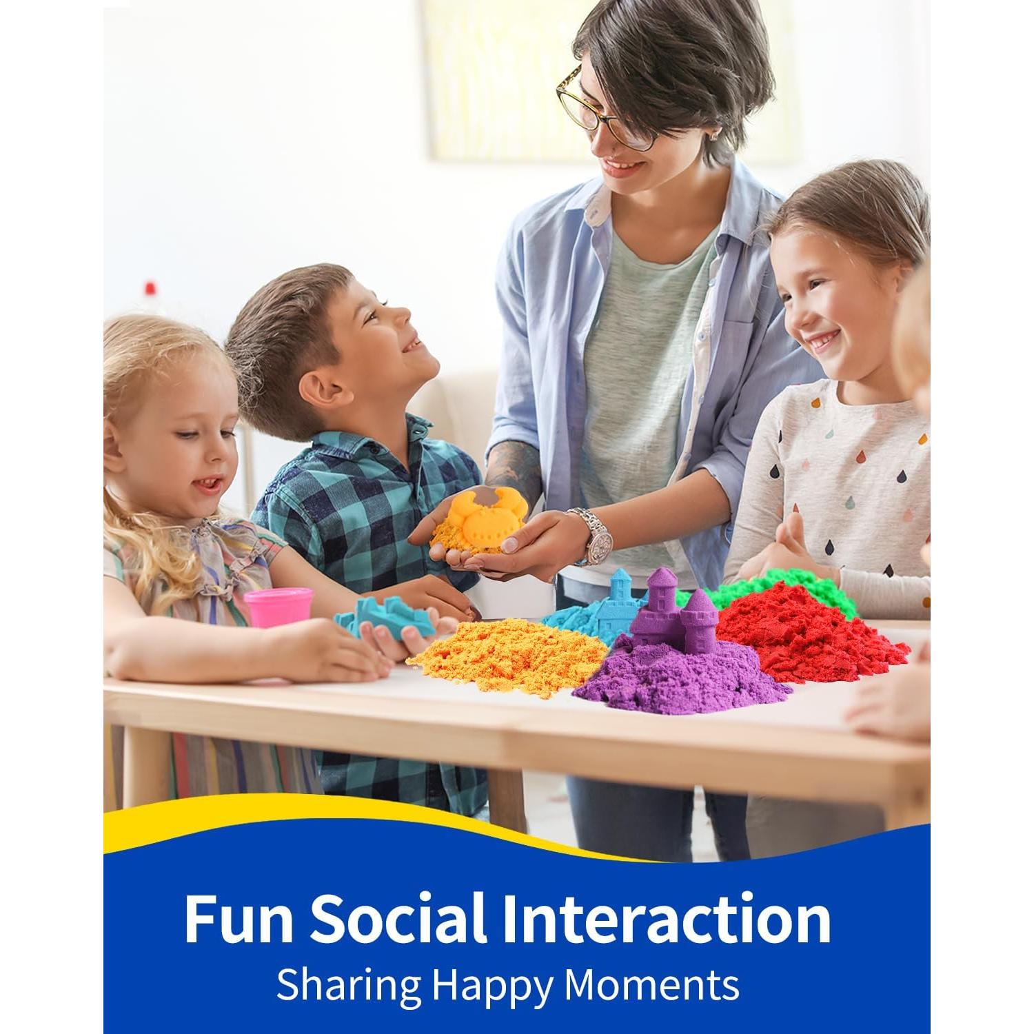 Arena Moldeable Multicolor OleOletOy 5.44 kg - Juguetes Sensoriales