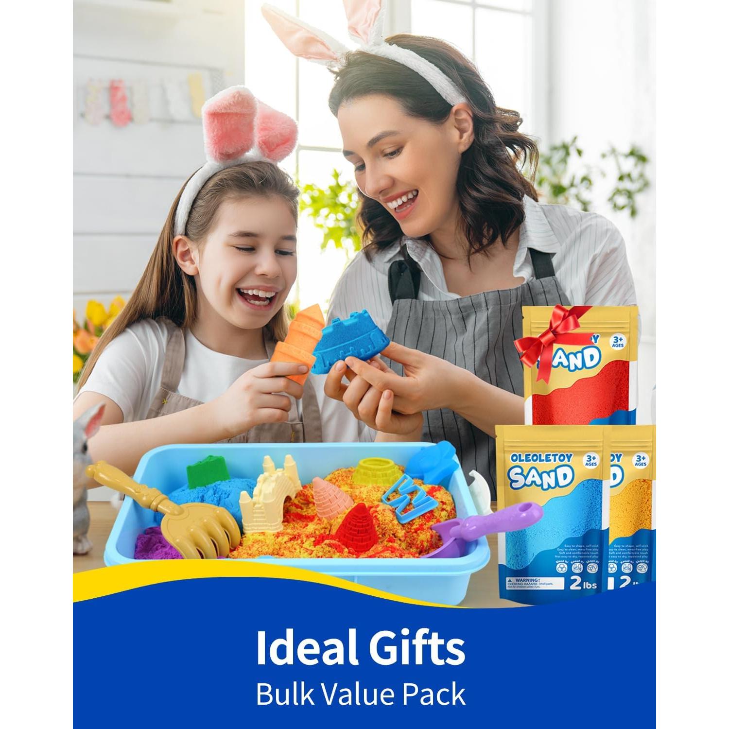 Arena Moldeable Multicolor OleOletOy 5.44 kg - Juguetes Sensoriales