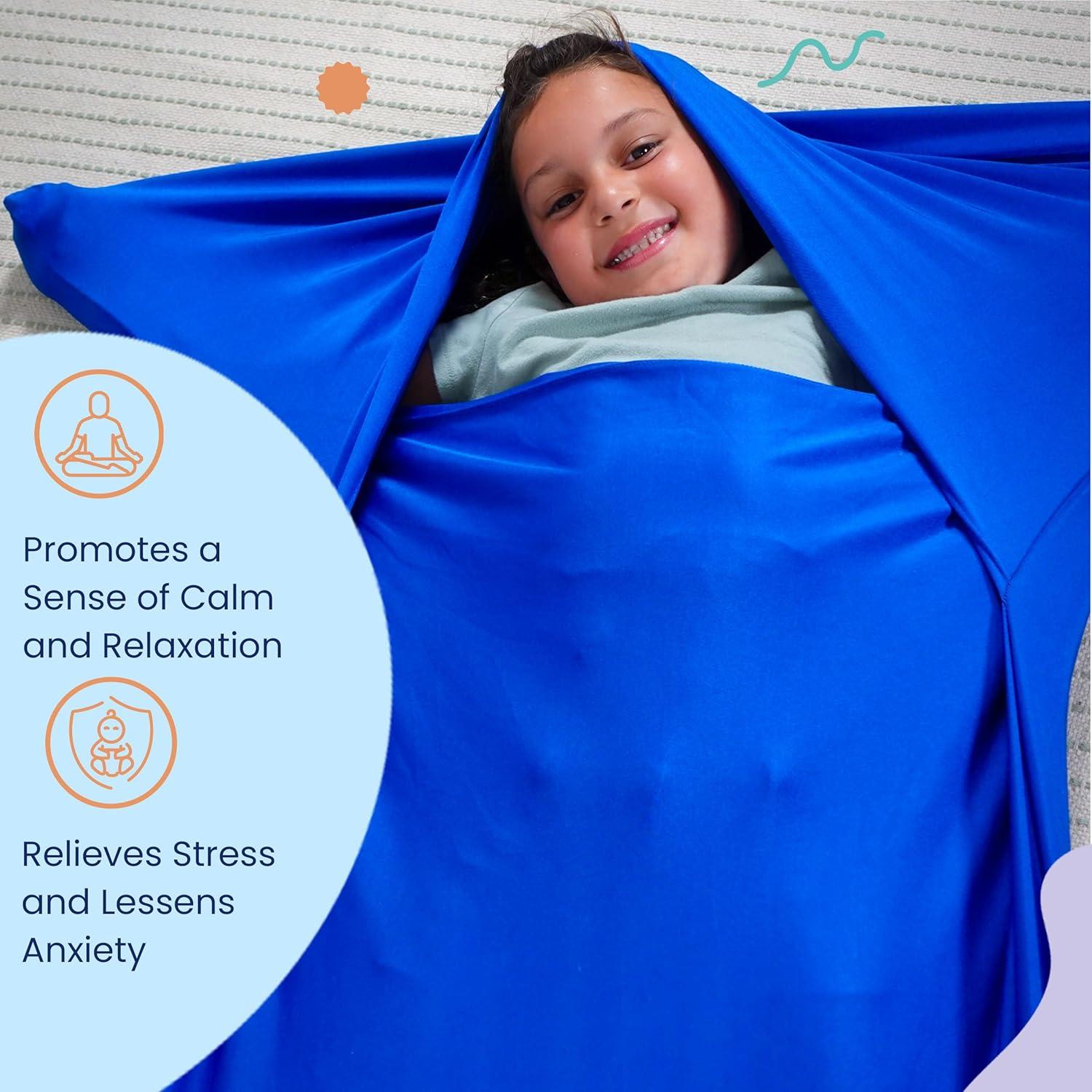 Saco corporal sensorial Kidscalma Mediano Azul Real