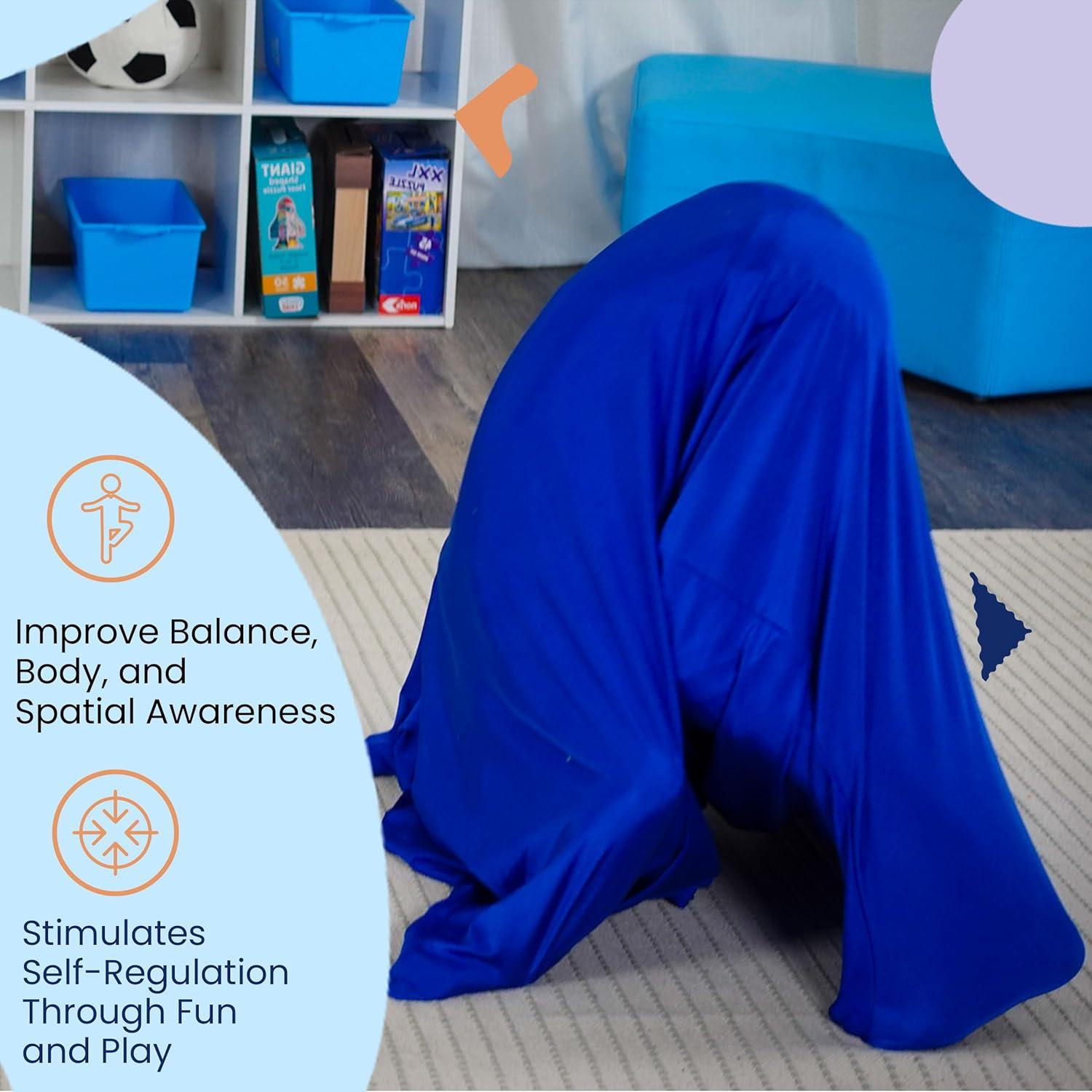 Saco corporal sensorial Kidscalma Mediano Azul Real