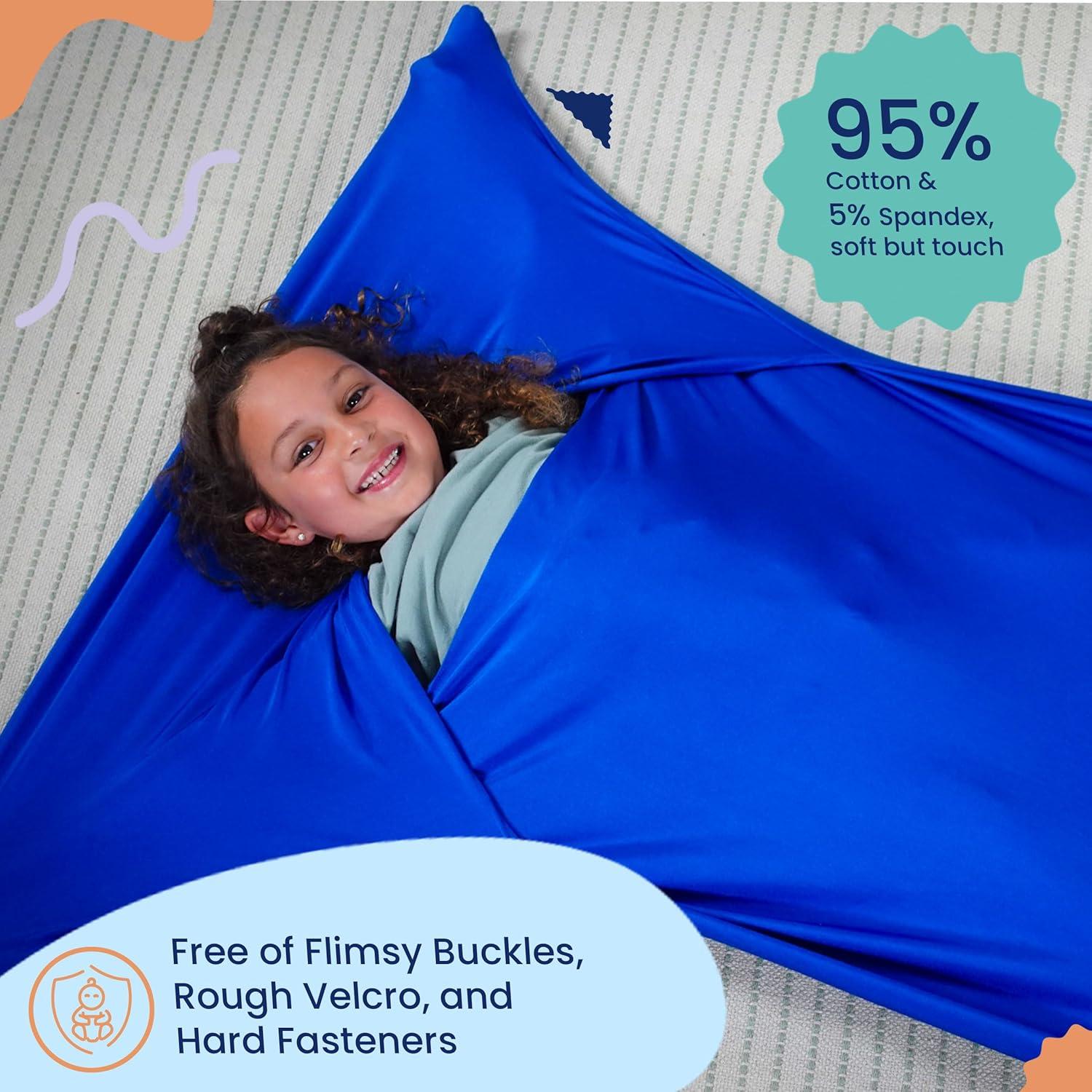 Saco corporal sensorial Kidscalma Mediano Azul Real