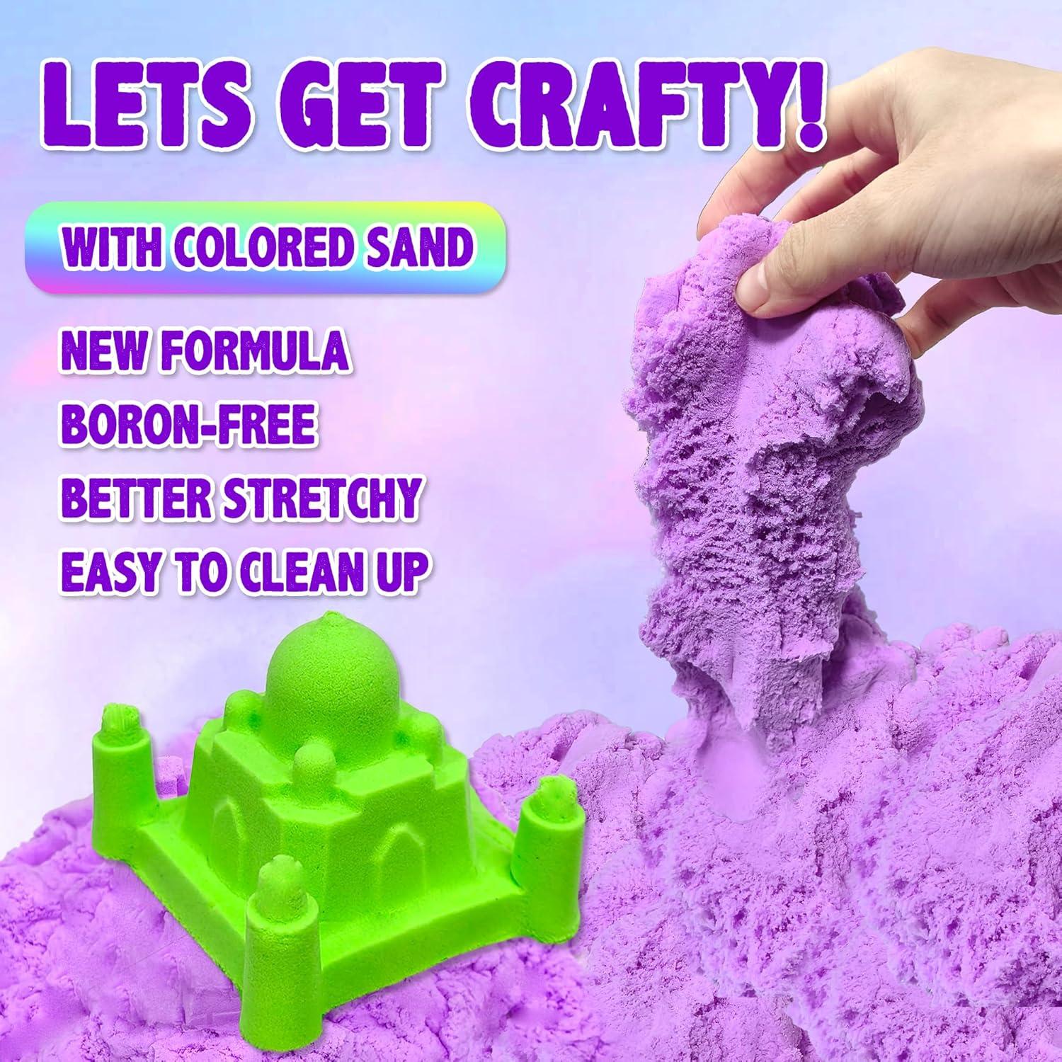 Kit de Arena Sensorial Colorida y Elástica Carolart - 5 Colores