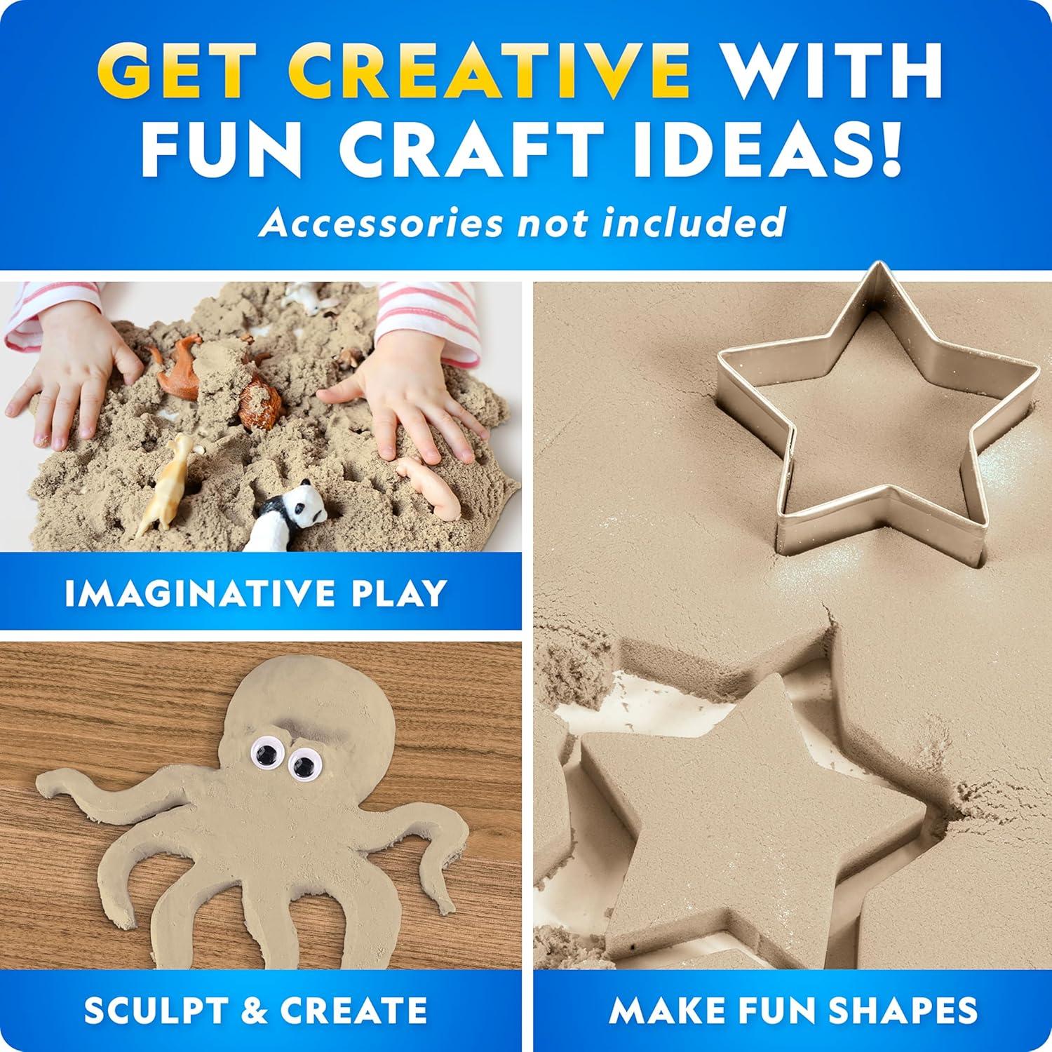 Arena Lunar National Geographic 5.44 kg con Moldes para Niños